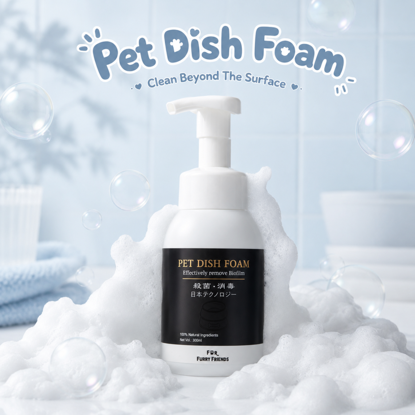 For Furry Friends Pet Dish Foam
