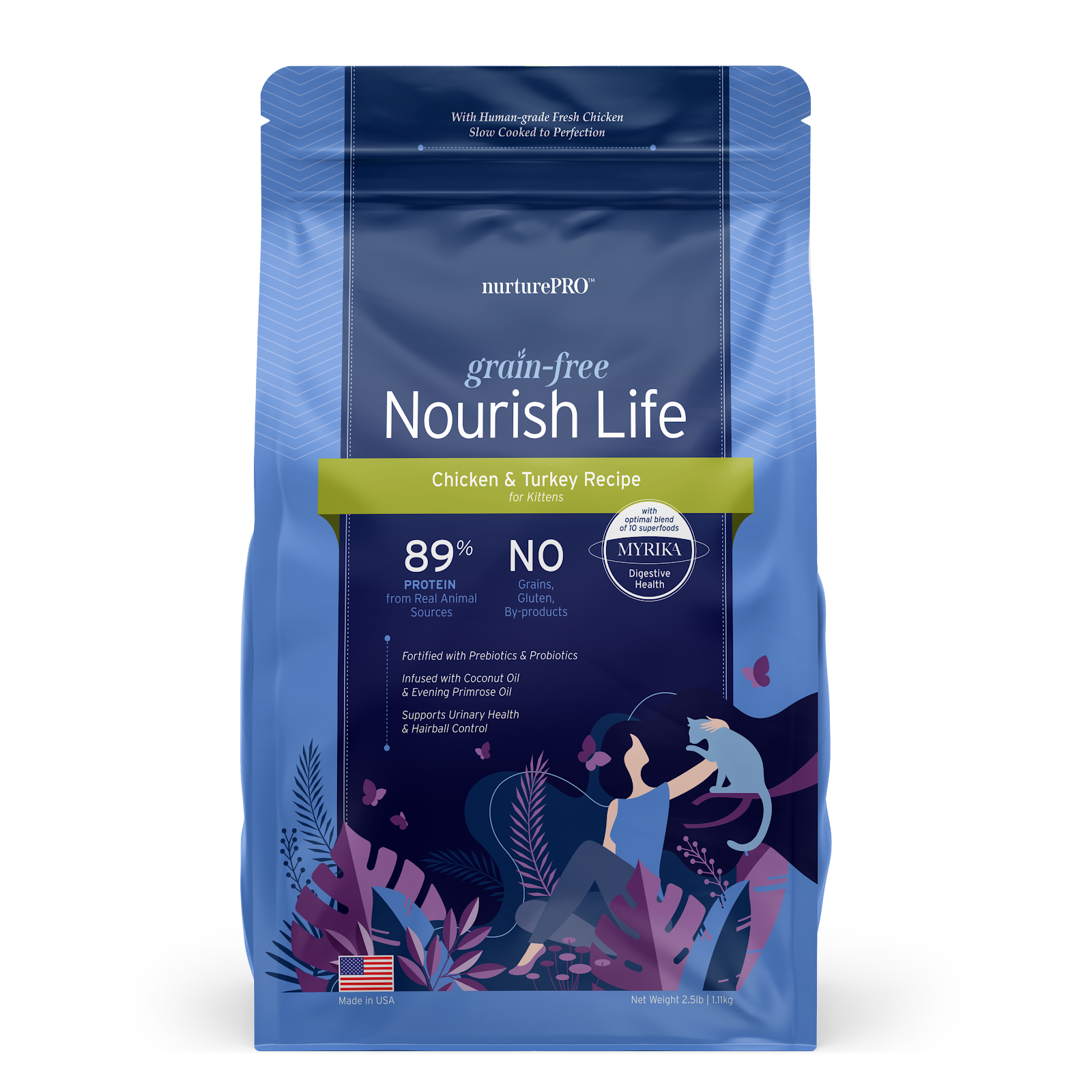 Nurture Pro Nourish Life Grain-Free Kitten Food | Chicken & Turkey