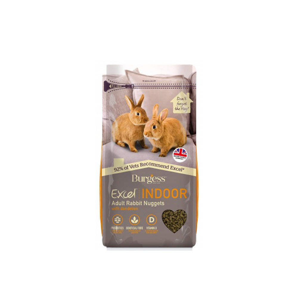 Burgess Excel Indoor Rabbit Nuggets, Dandelion & Nettle