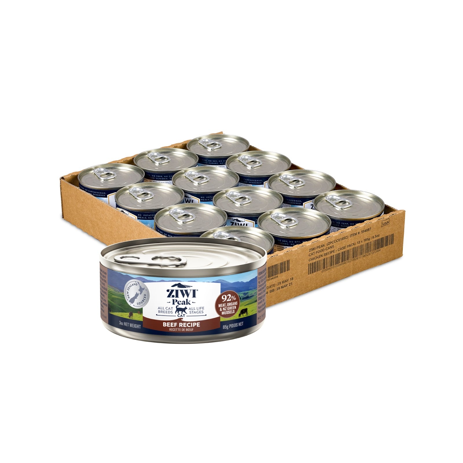 Ziwi Peak Originals Wet Cat Food (Beef)