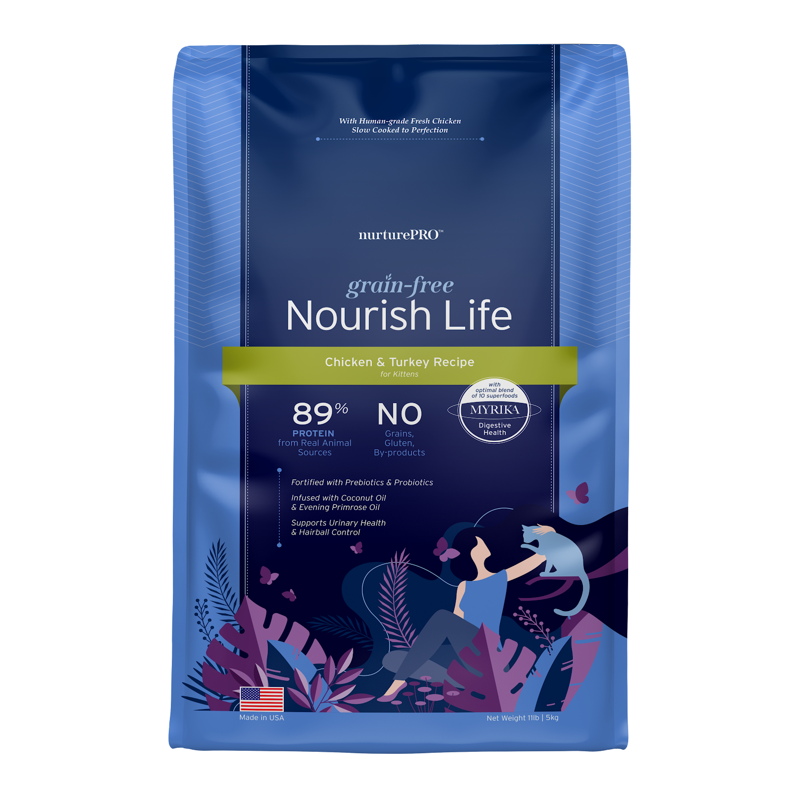 Nurture Pro Nourish Life Grain-Free Kitten Food | Chicken & Turkey