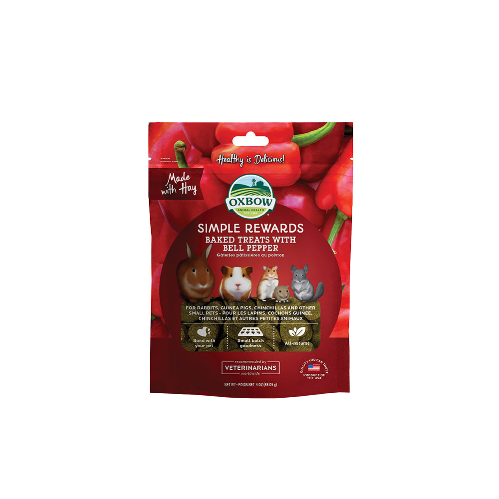Oxbow Simple Rewards Baked Treats (Bell Pepper)