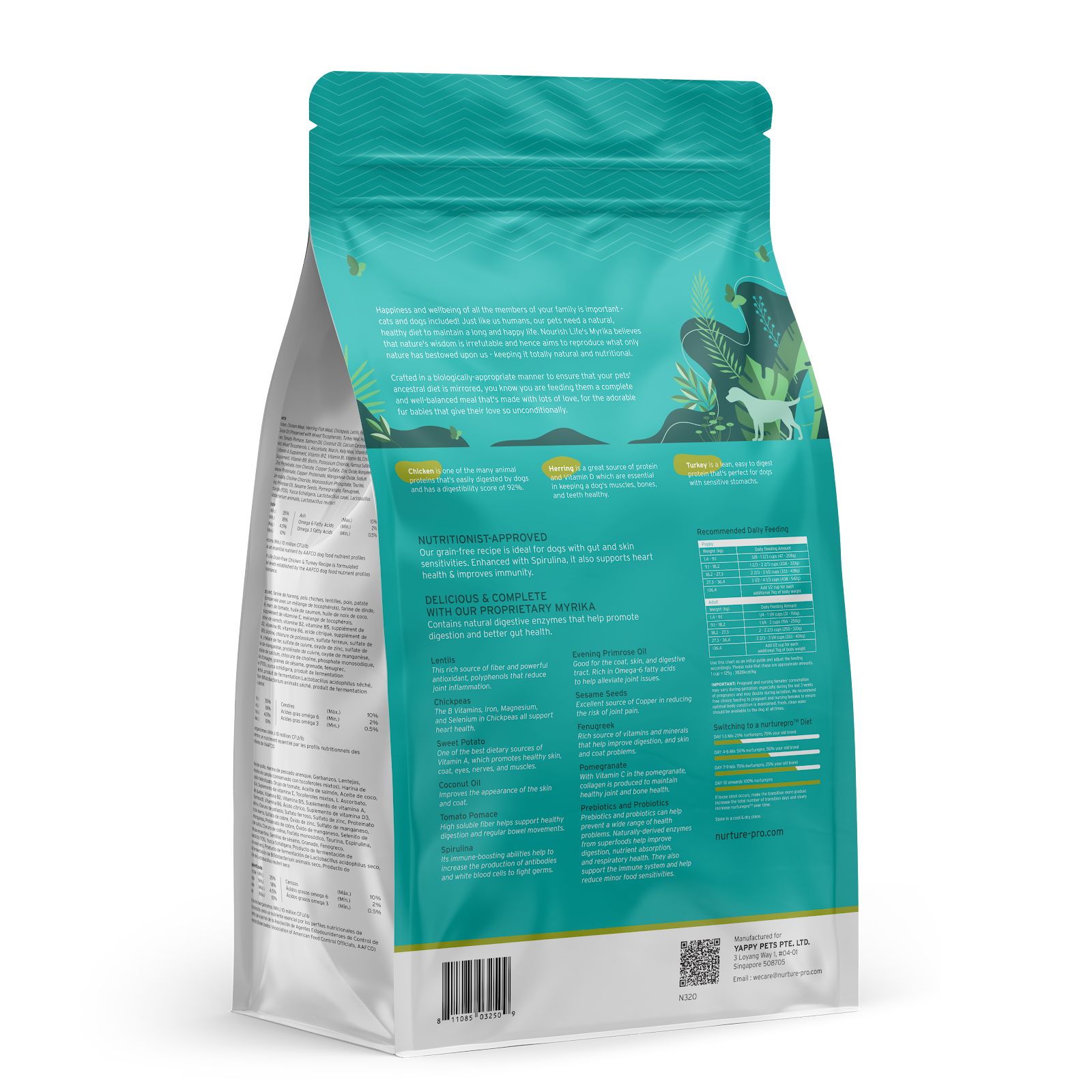 Nurture Pro Nourish Life Slow-Cooked Grain-Free Dry Dog Food (Chicken & Turkey)