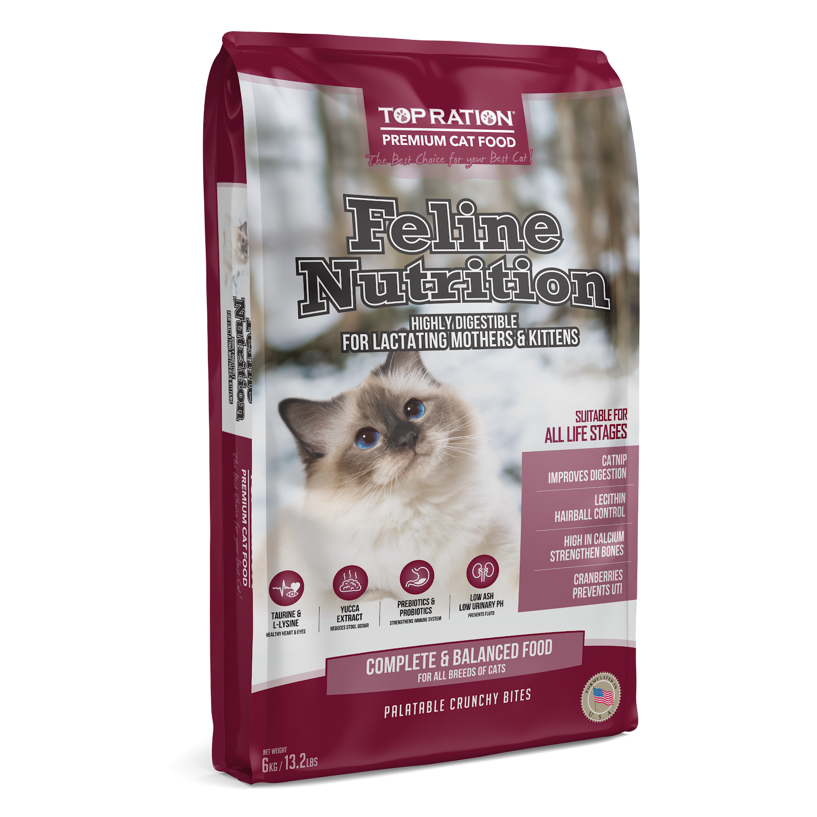 Top Ration Feline Nutrition Dry Cat Food | Everyday All Life Stages Formula