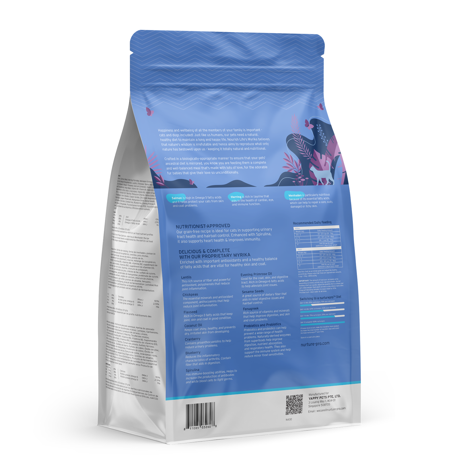Nurture Pro Nourish Life Slow-Cooked Grain-Free Dry Cat Food (Salmon, Herring & Menhaden)