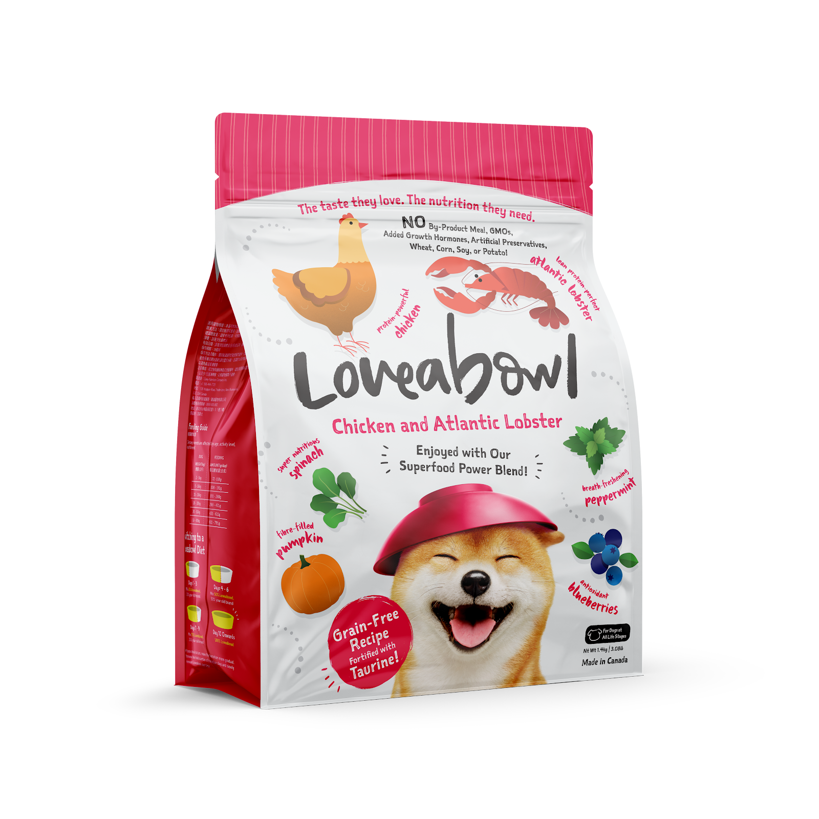 Loveabowl Grain-Free Chicken & Atlantic Lobster Dog Food | Novel Protein