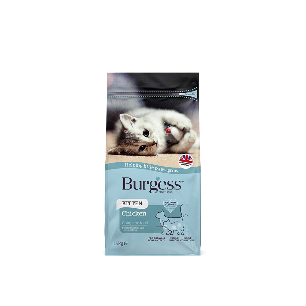 Burgess Kitten Dry Cat Food (Chicken)