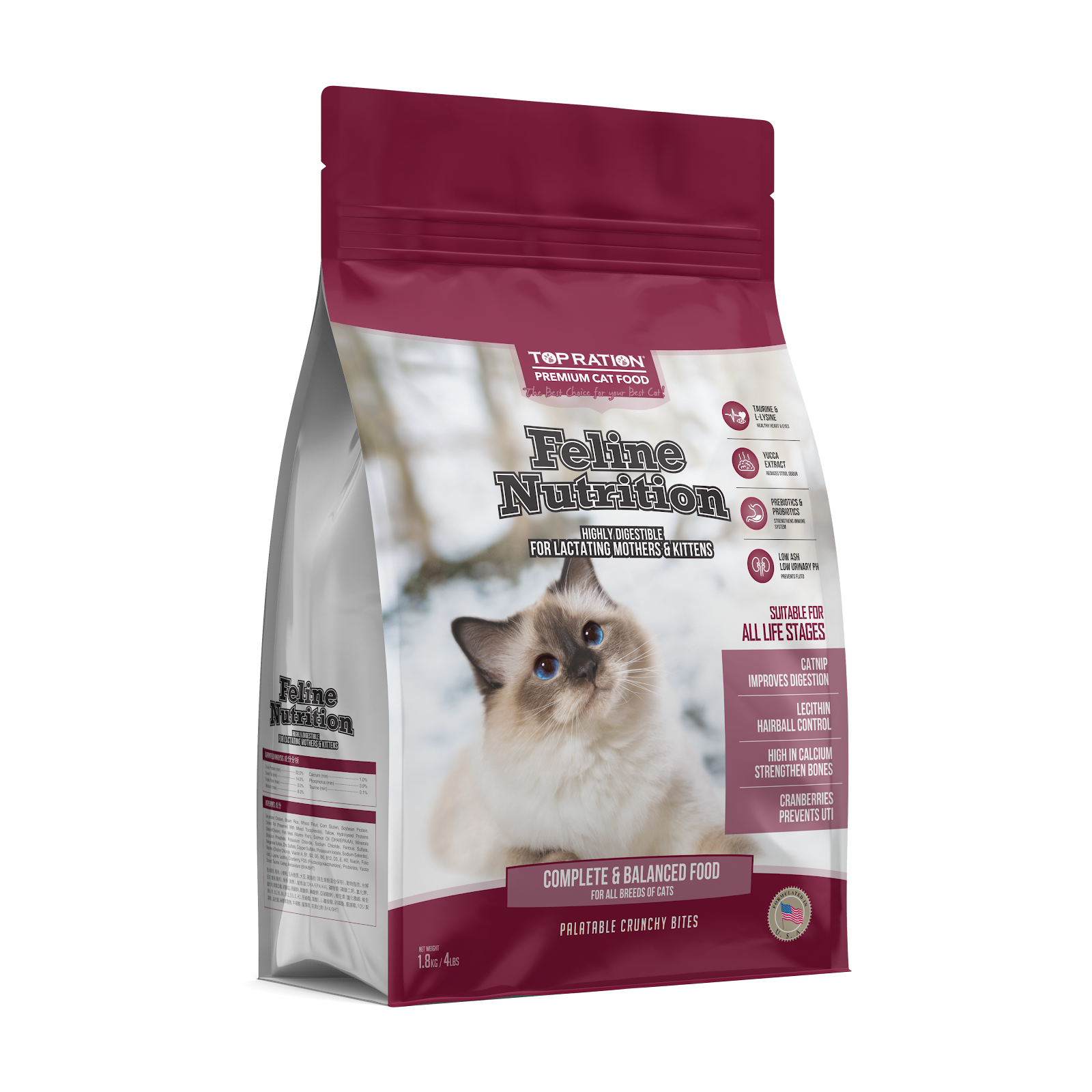Top Ration Feline Nutrition Dry Cat Food | Everyday All Life Stages Formula