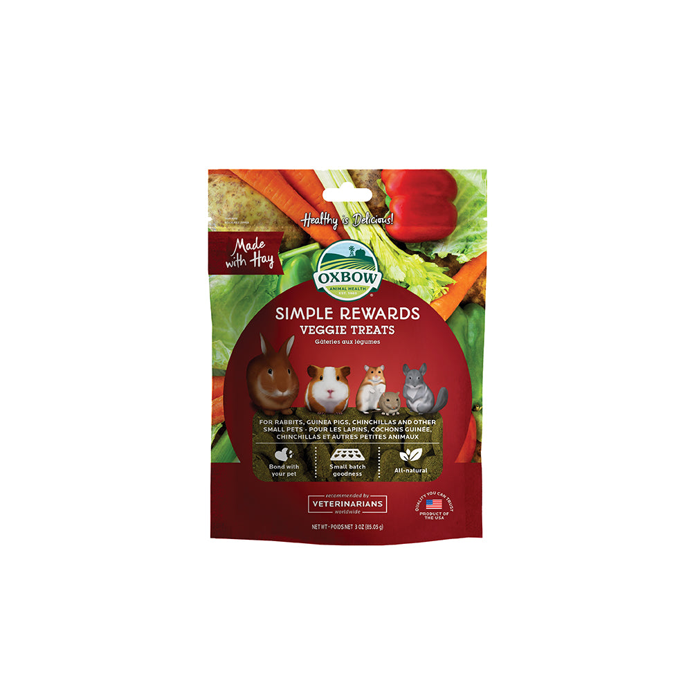 Oxbow Simple Rewards Veggie Baked Treats | Small-Batch Small Pet Treats