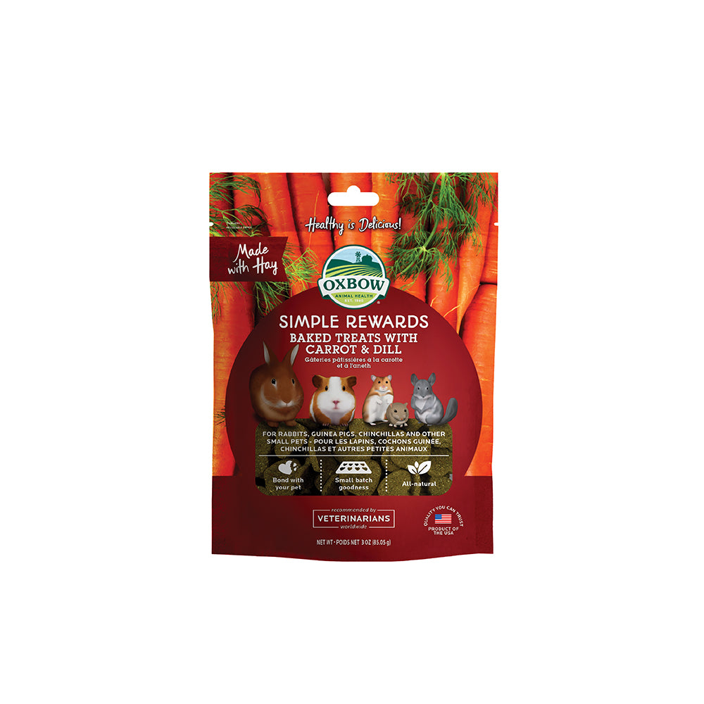 Oxbow Simple Rewards Baked Treats (Carrot & Dill)