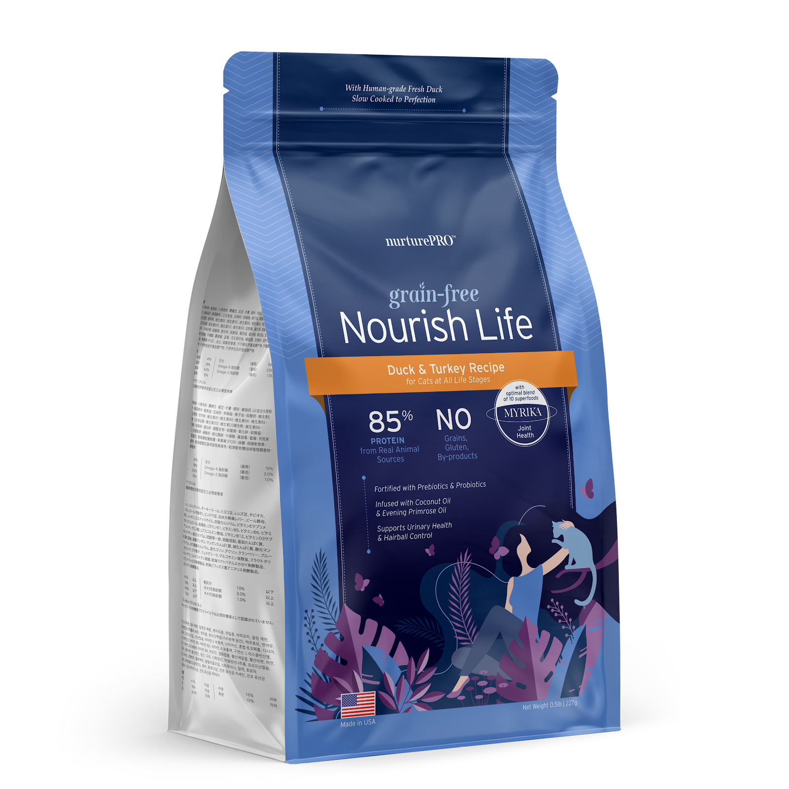 Nurture Pro Nourish Life Slow-Cooked Grain-Free Dry Cat Food (Duck & Turkey)