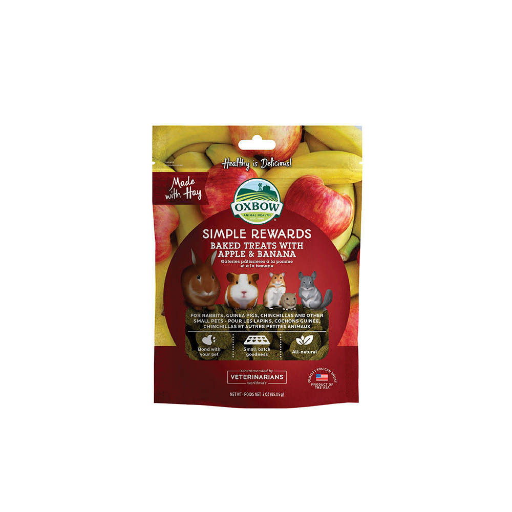 Oxbow Simple Rewards Baked Treats (Apple & Banana)