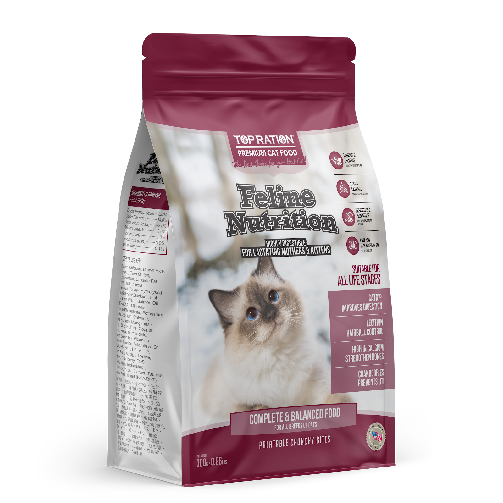 Top Ration Feline Nutrition Dry Cat Food | Everyday All Life Stages Formula