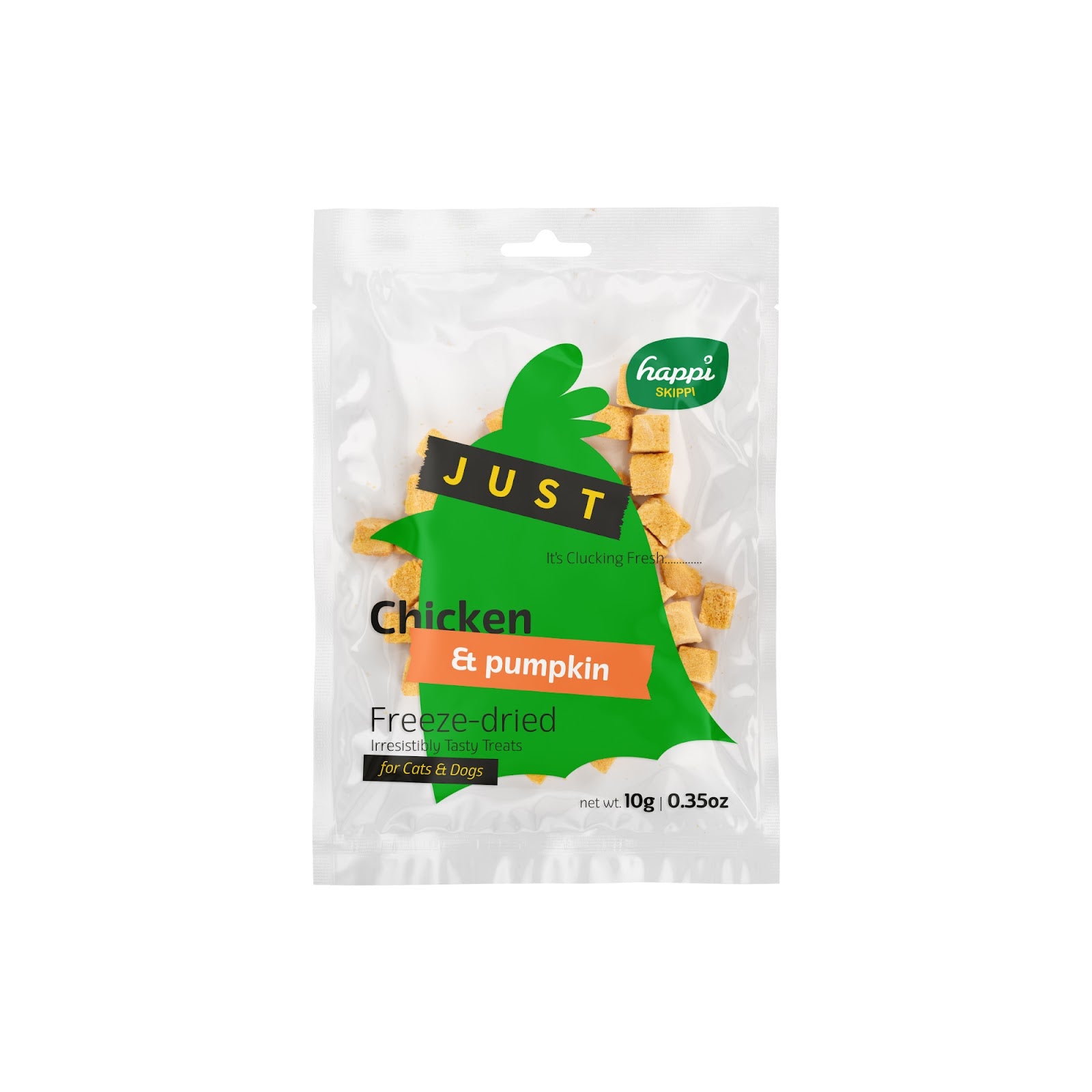 Happi Skippi Just Chicken & Pumpkin Freeze-Dried Treats for Cats & Dogs