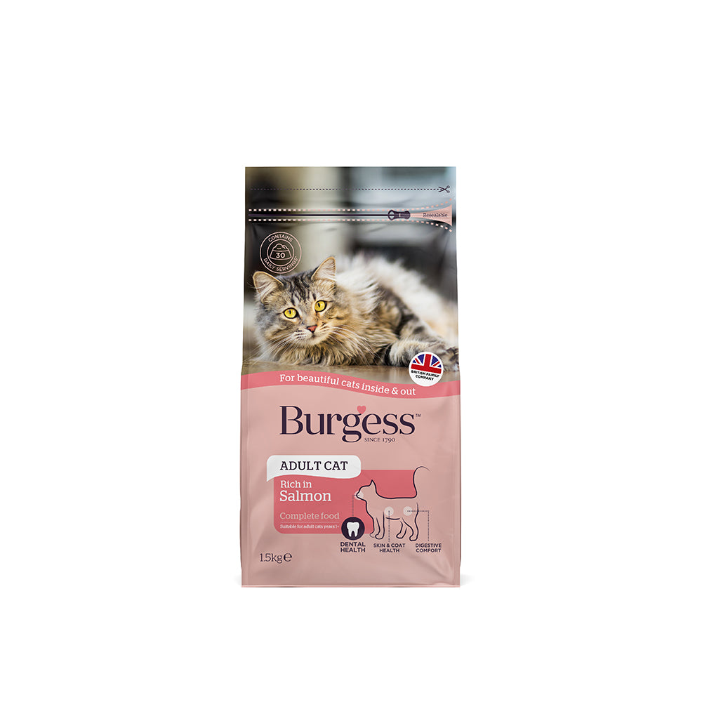 Burgess Adult Dry Cat Food (Salmon)