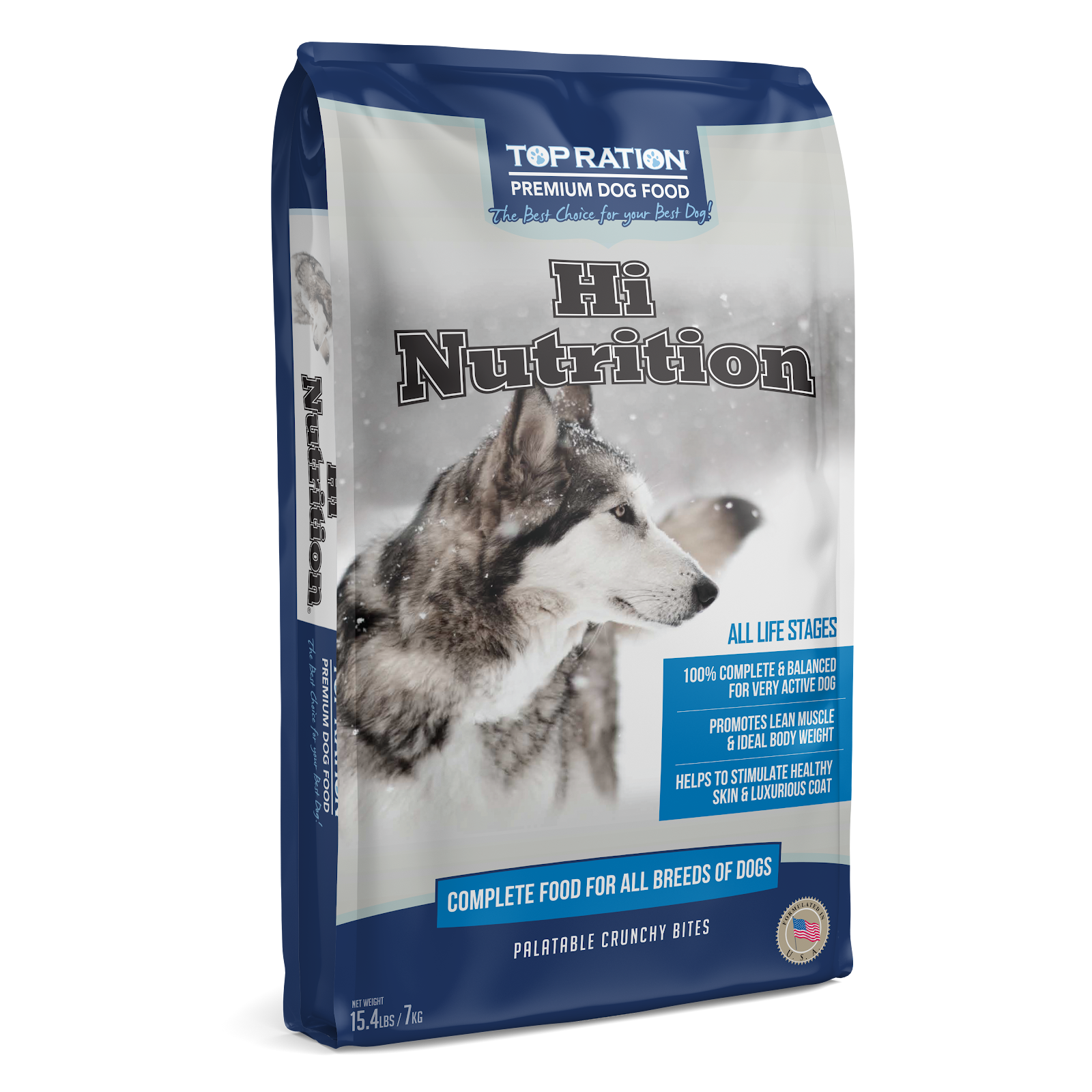 Top Ration Hi Nutrition Dry Dog Food | Everyday All Life Stages Formula