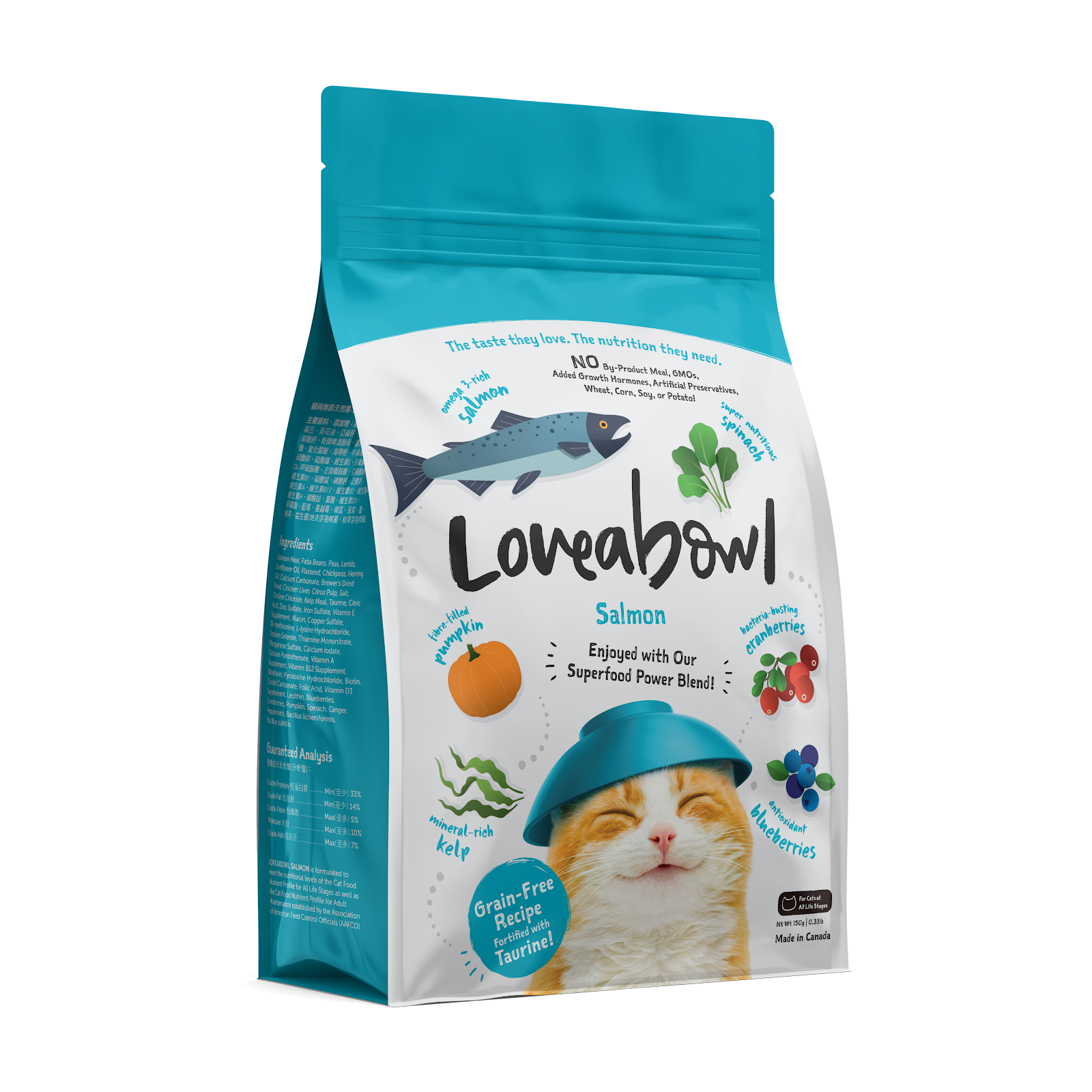 Loveabowl Grain-Free Salmon Dry Cat Food | Single-Protein Recipe