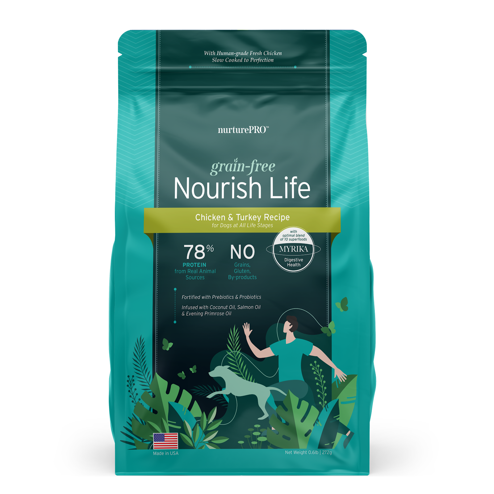 Nurture Pro Nourish Life Slow-Cooked Grain-Free Dry Dog Food (Chicken & Turkey)