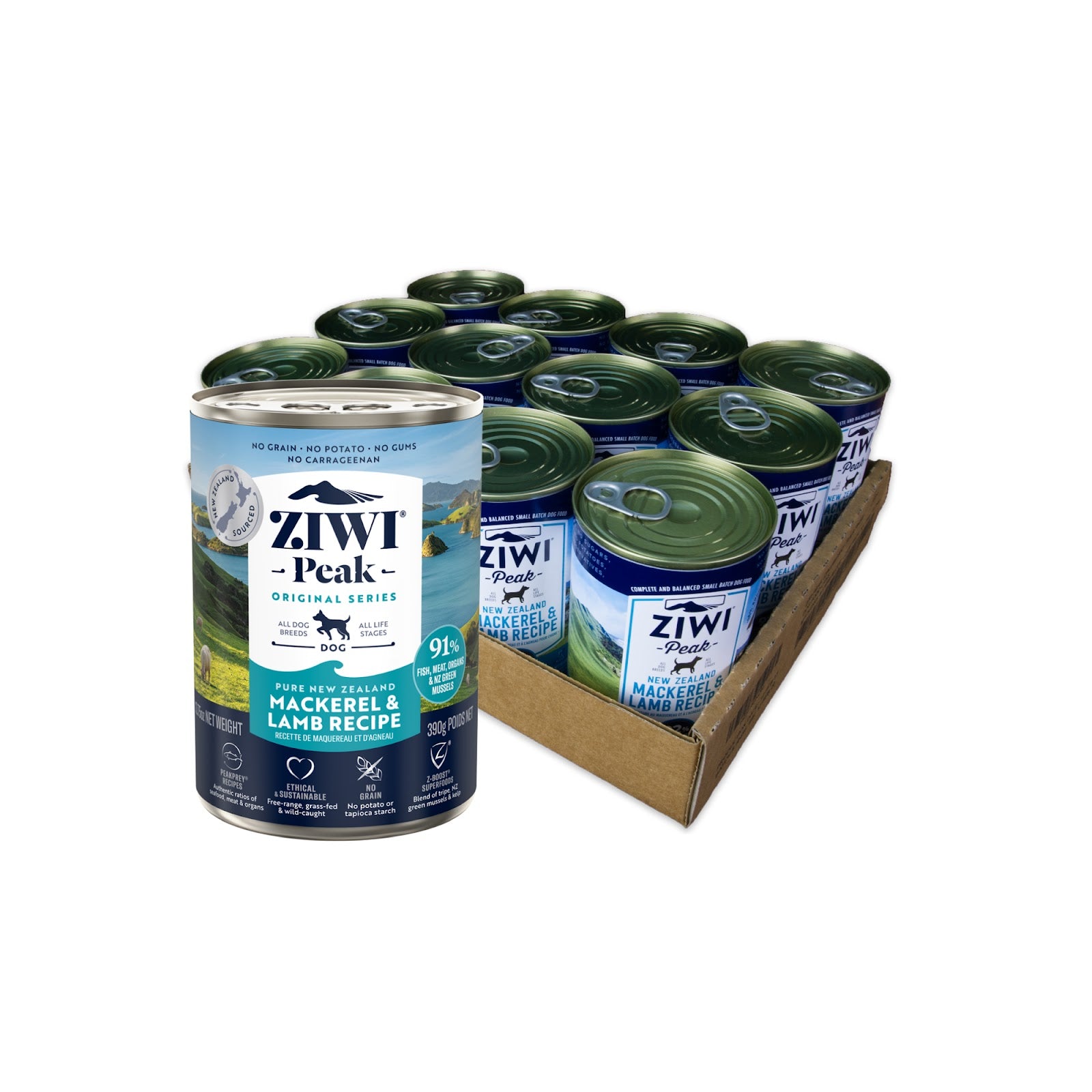 Ziwi Peak Originals Wet Dog Food (Mackerel & Lamb)