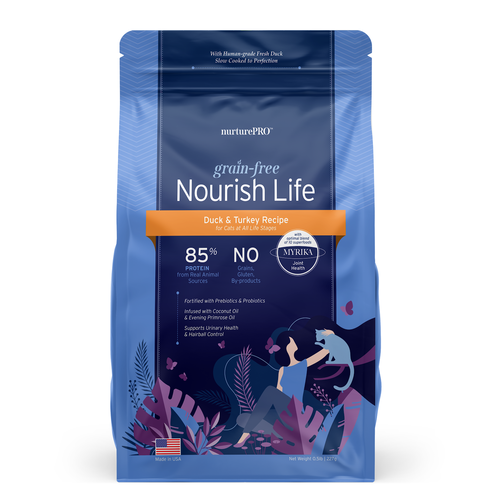 Nurture Pro Nourish Life Slow-Cooked Grain-Free Dry Cat Food (Duck & Turkey)