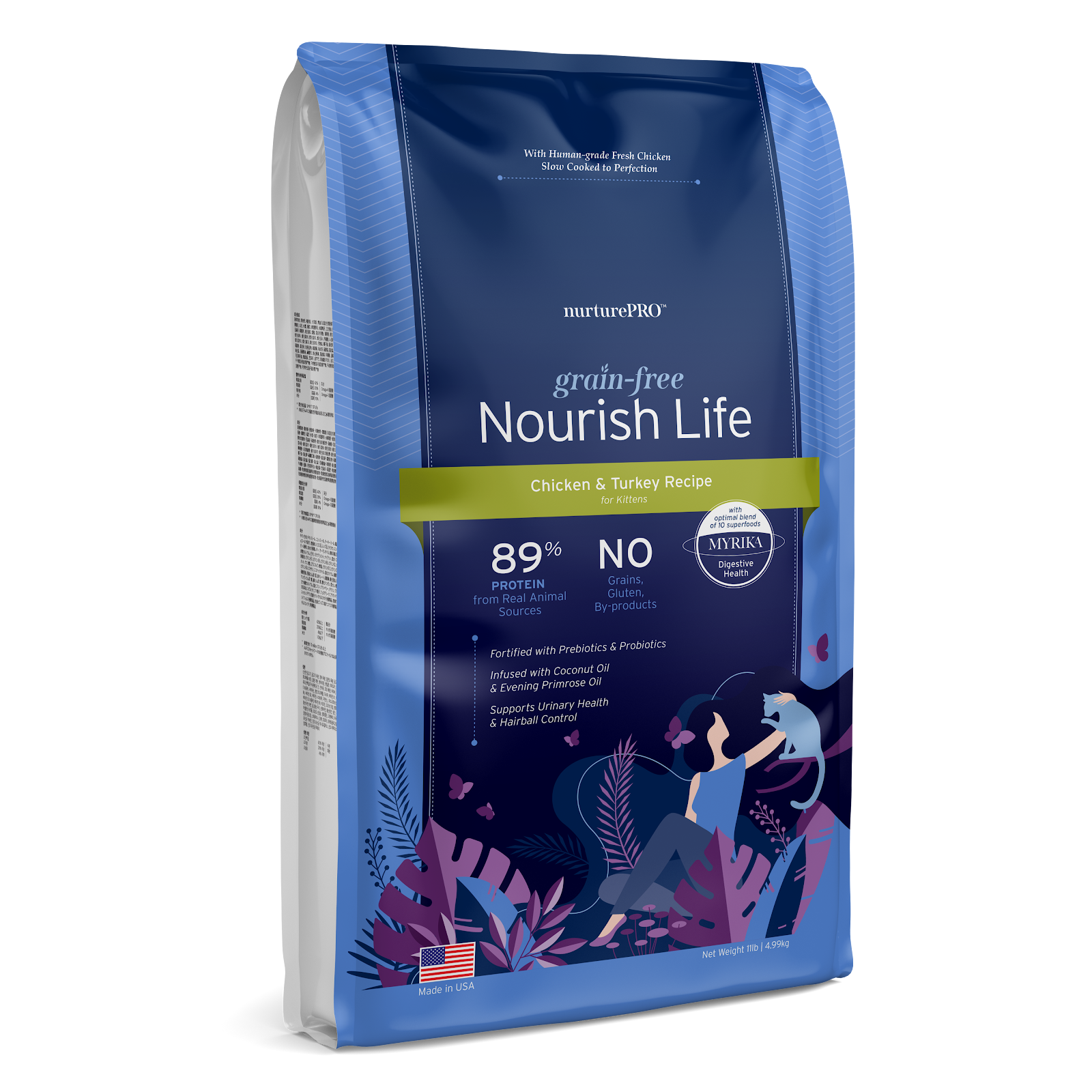 Nurture Pro Nourish Life Grain-Free Kitten Food | Chicken & Turkey