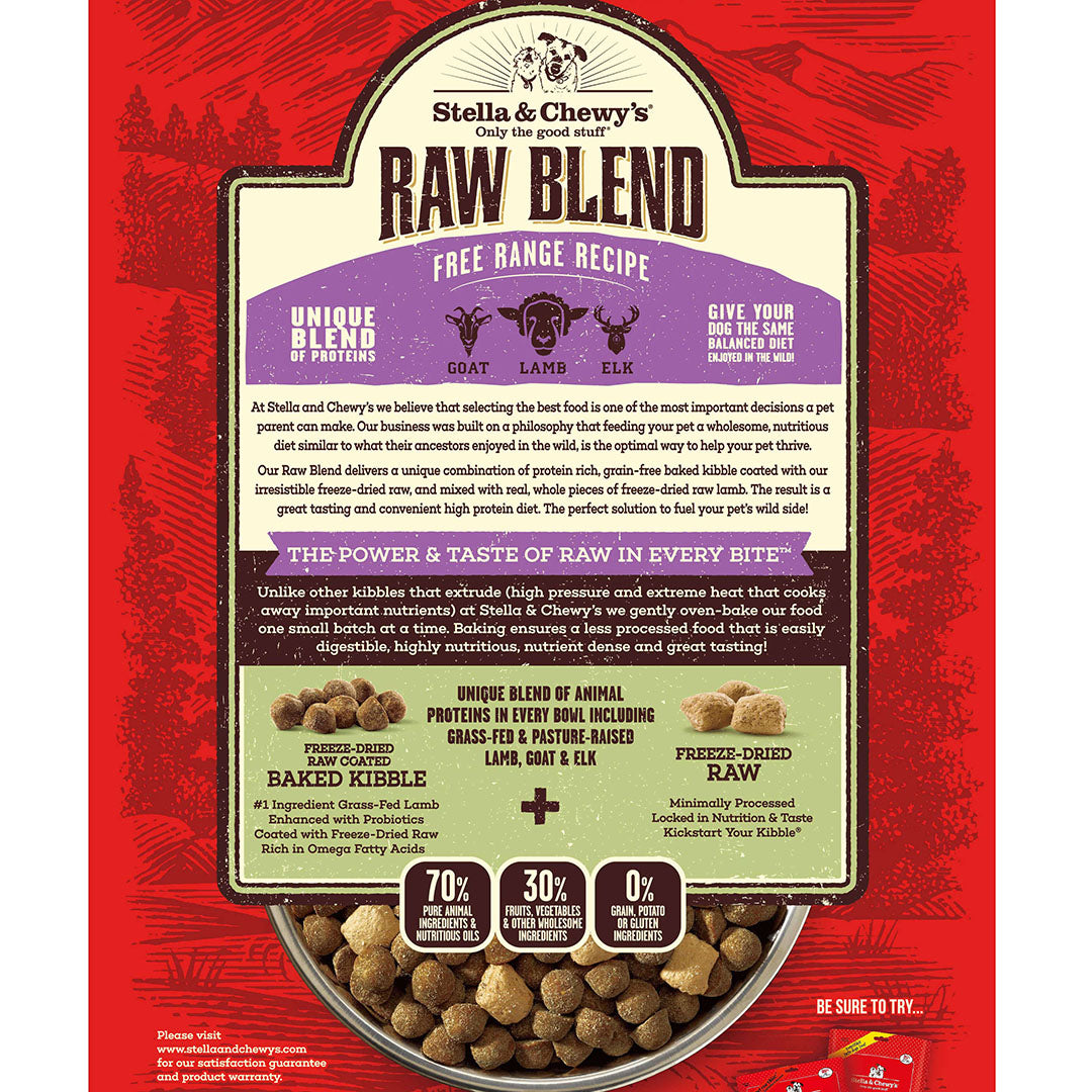 Stella & Chewy's Raw Blend Baked Kibble for Dogs