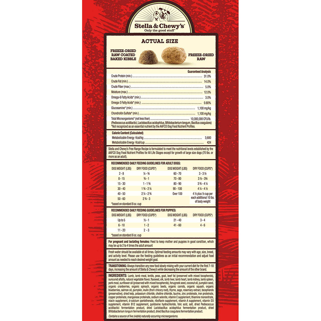 Stella & Chewy's Raw Blend Baked Kibble for Dogs