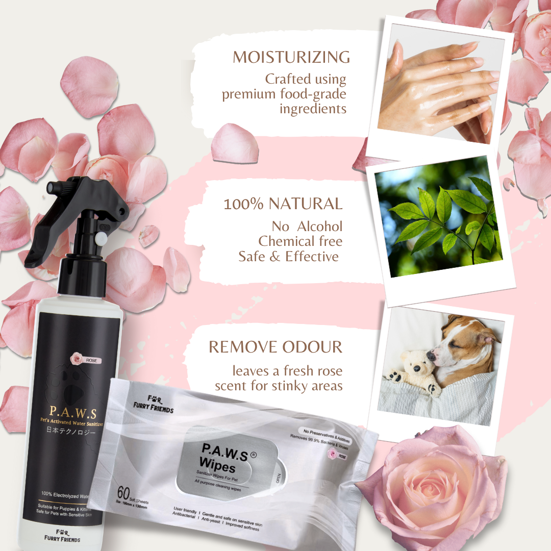 P.A.W.S Wipes - Rose