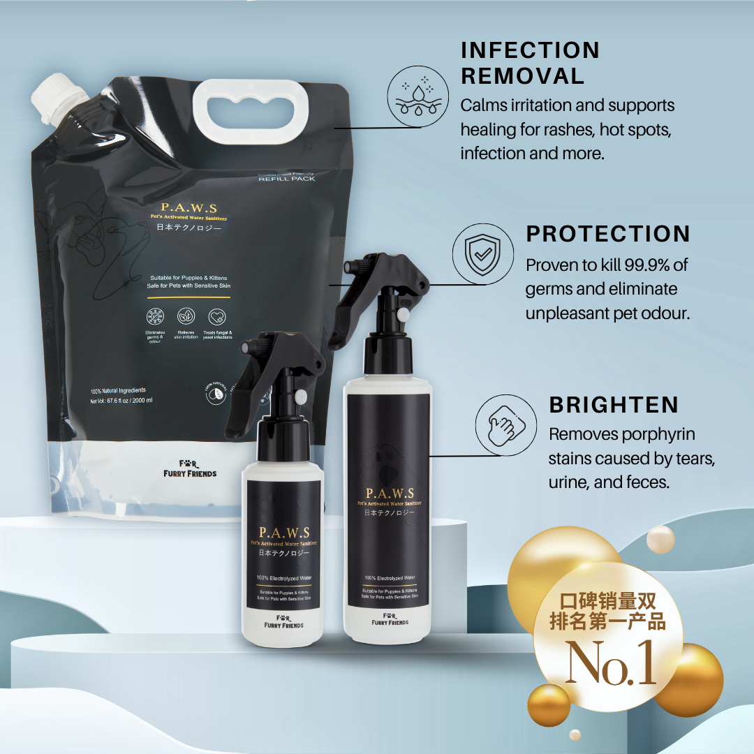 For Furry Friends P.A.W.S | Pet’s Activated Water Sanitizer Spray