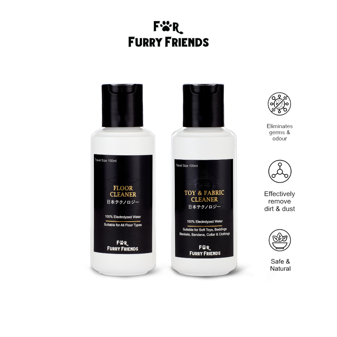 For Furry Friends Floor + Toy & Fabric Cleaner Travel Bundle