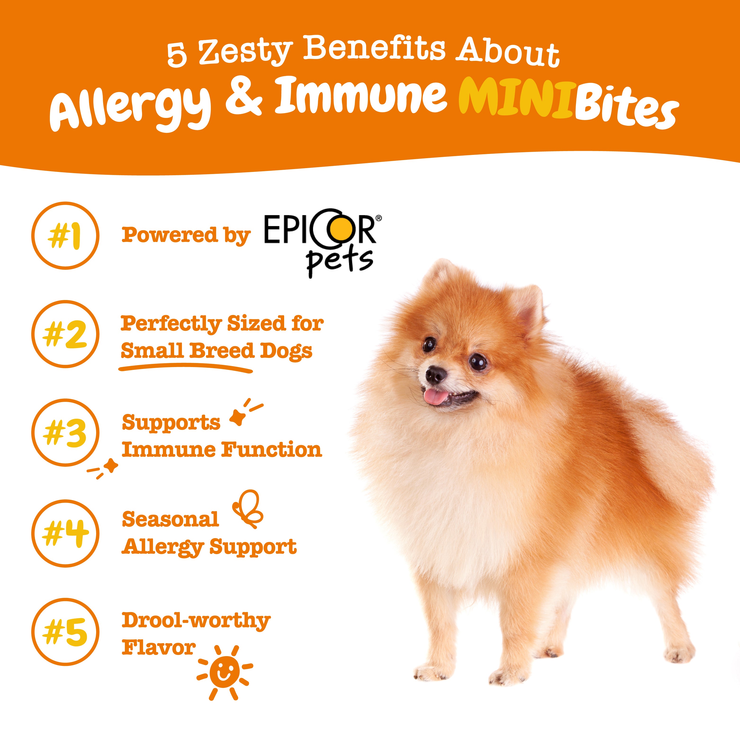 Zesty Paws Allergy & Immune Mini Bites Dog Supplements