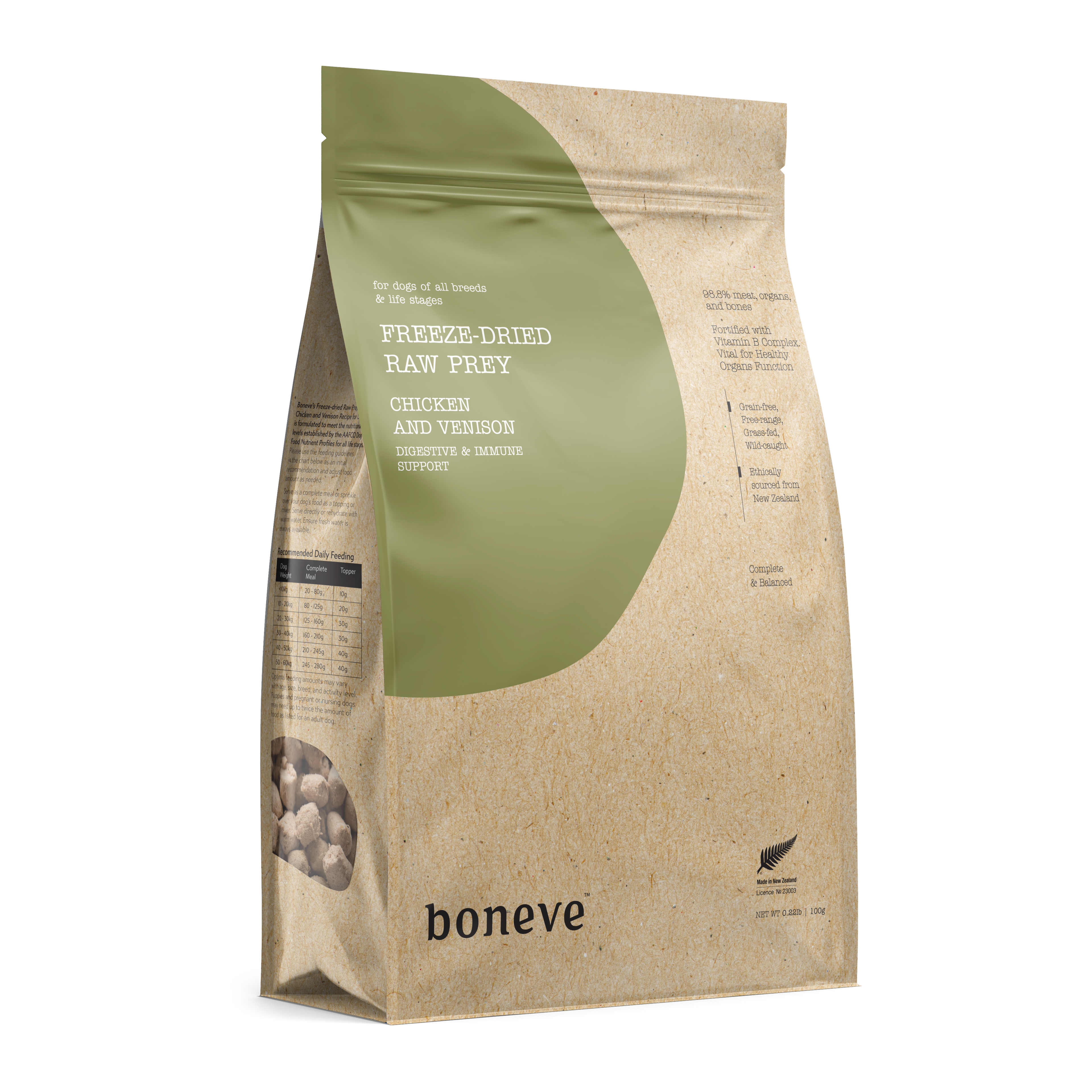Boneve Freeze-Dried Raw Prey Dog Food