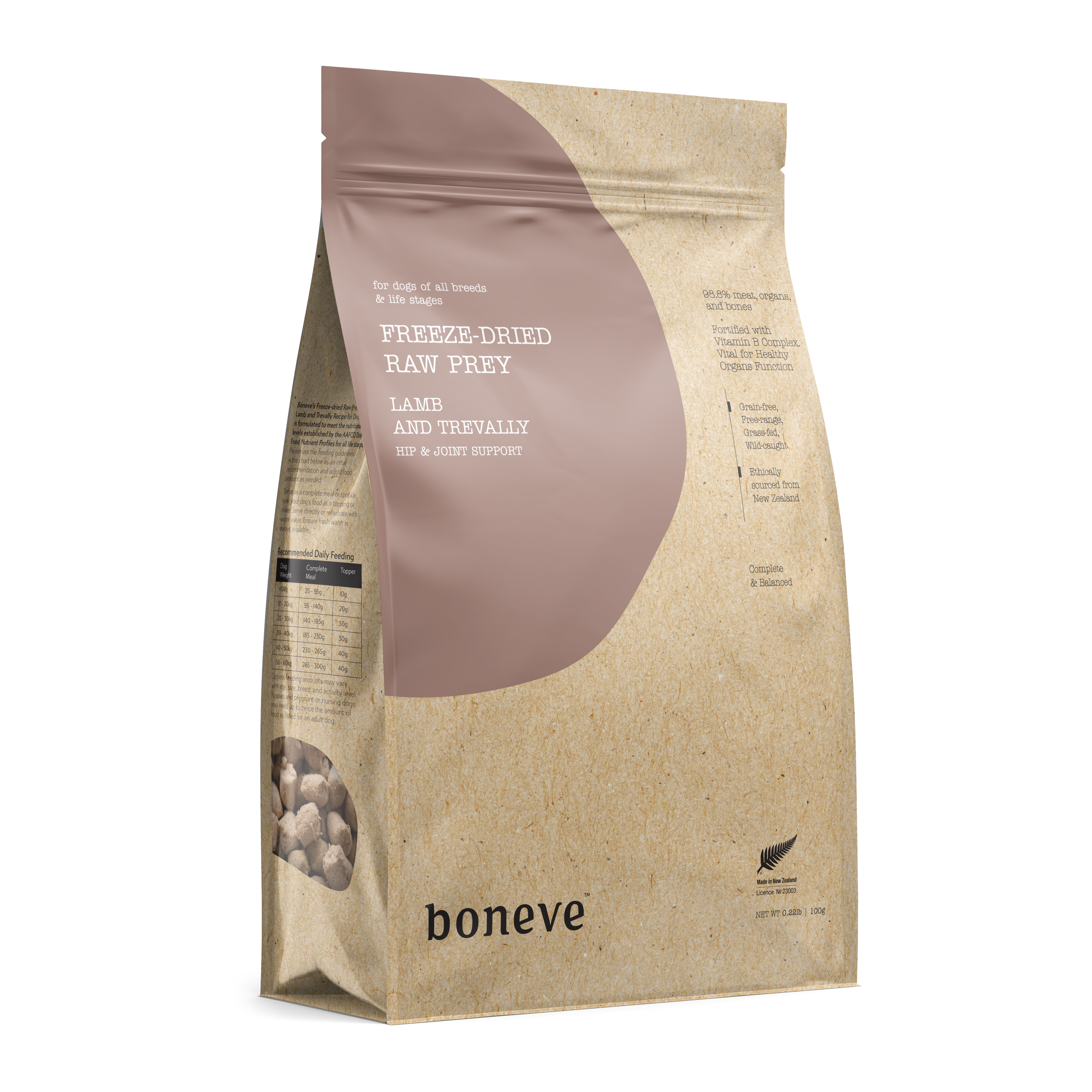 Boneve Freeze-Dried Raw Prey Dog Food