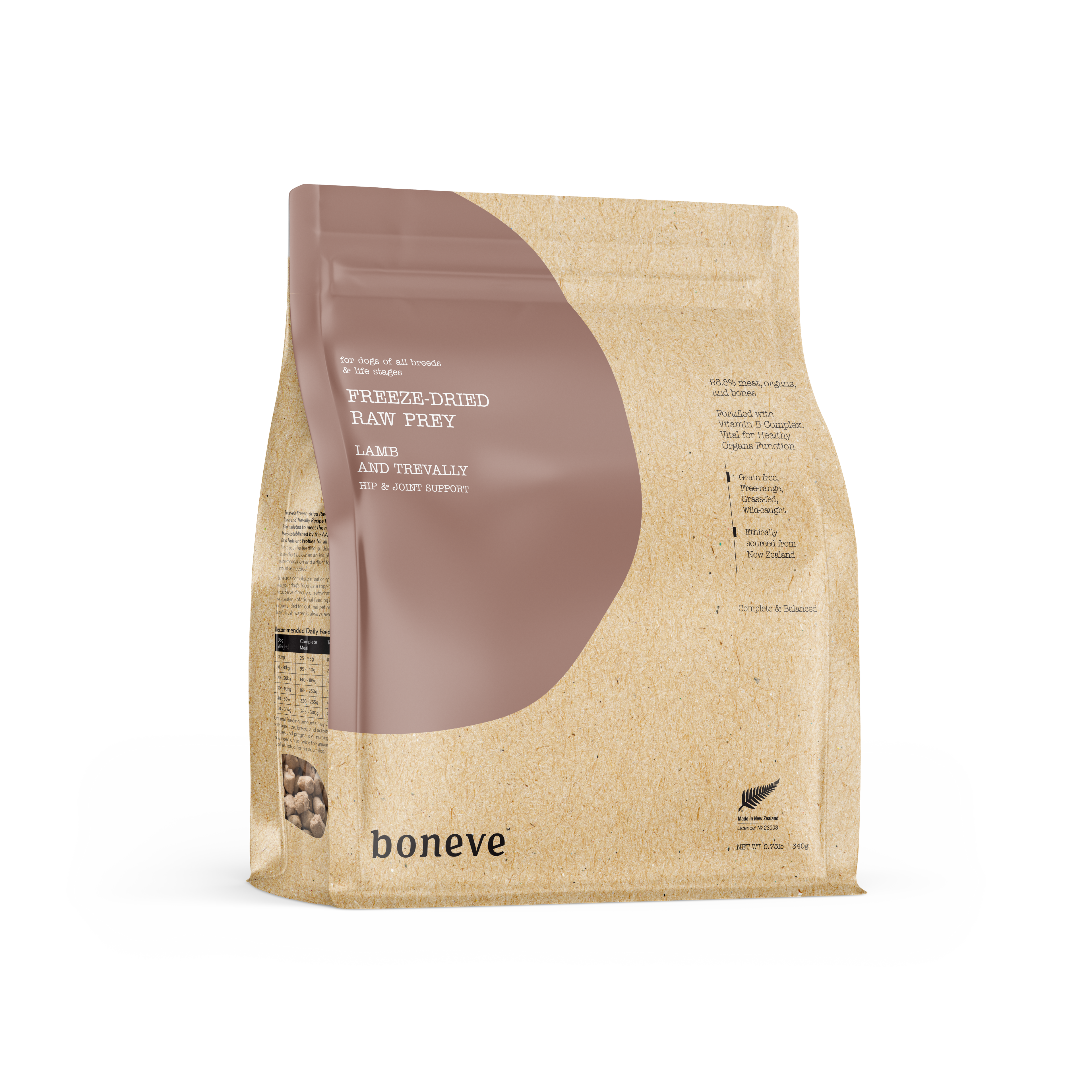 Boneve Freeze-Dried Raw Prey Dog Food