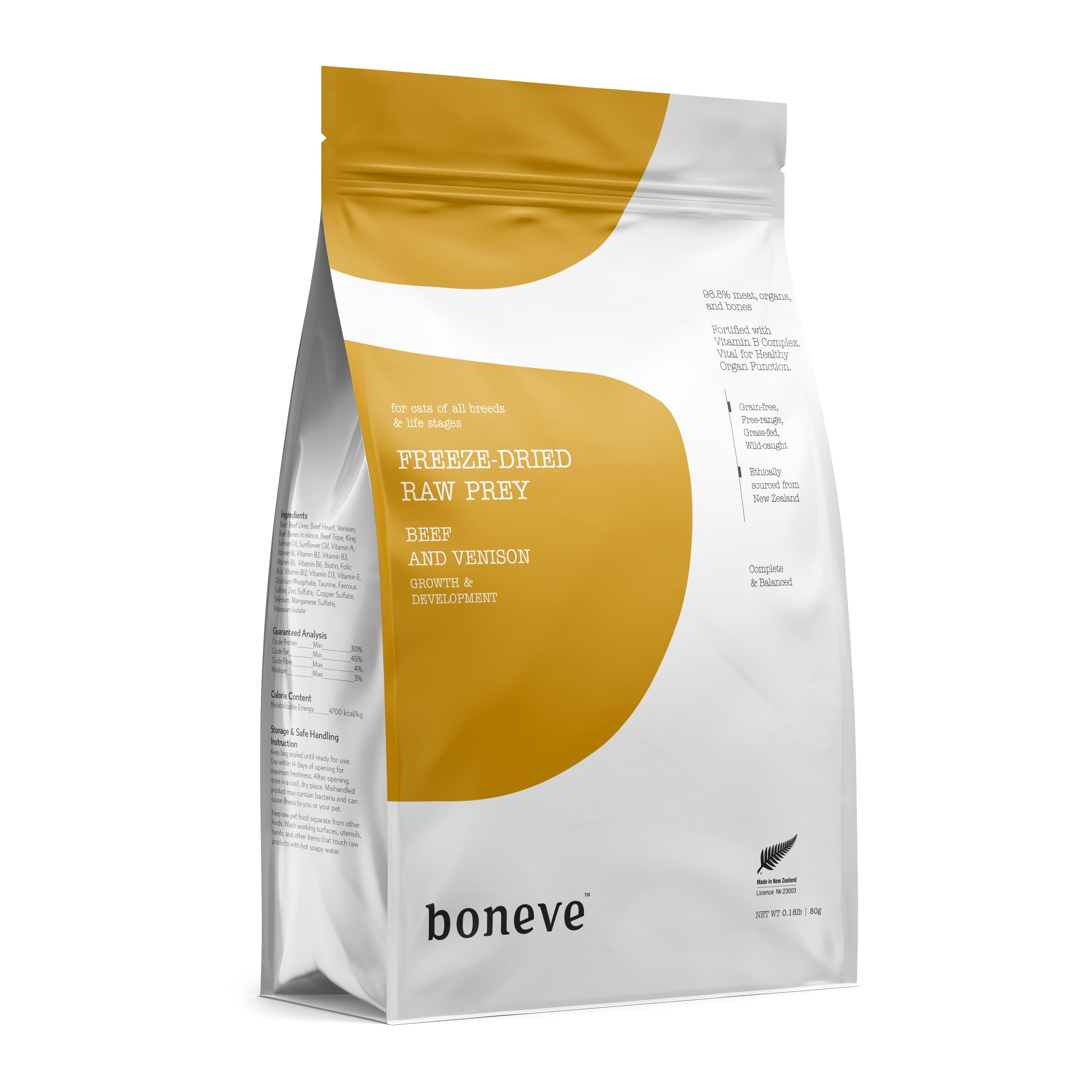 Boneve Freeze-Dried Raw Prey Cat Food