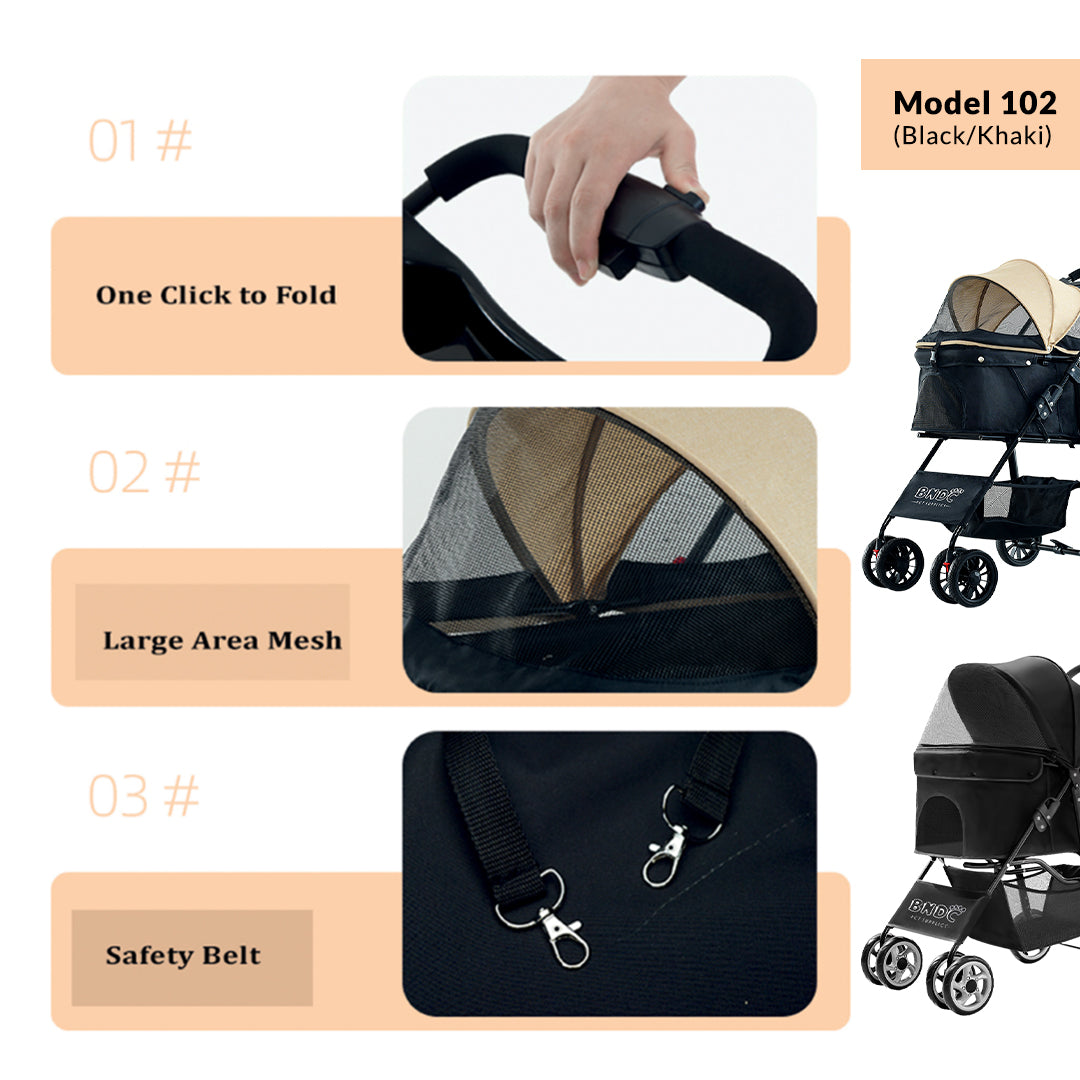 BNDC Pet Pram & Stroller - Model 102