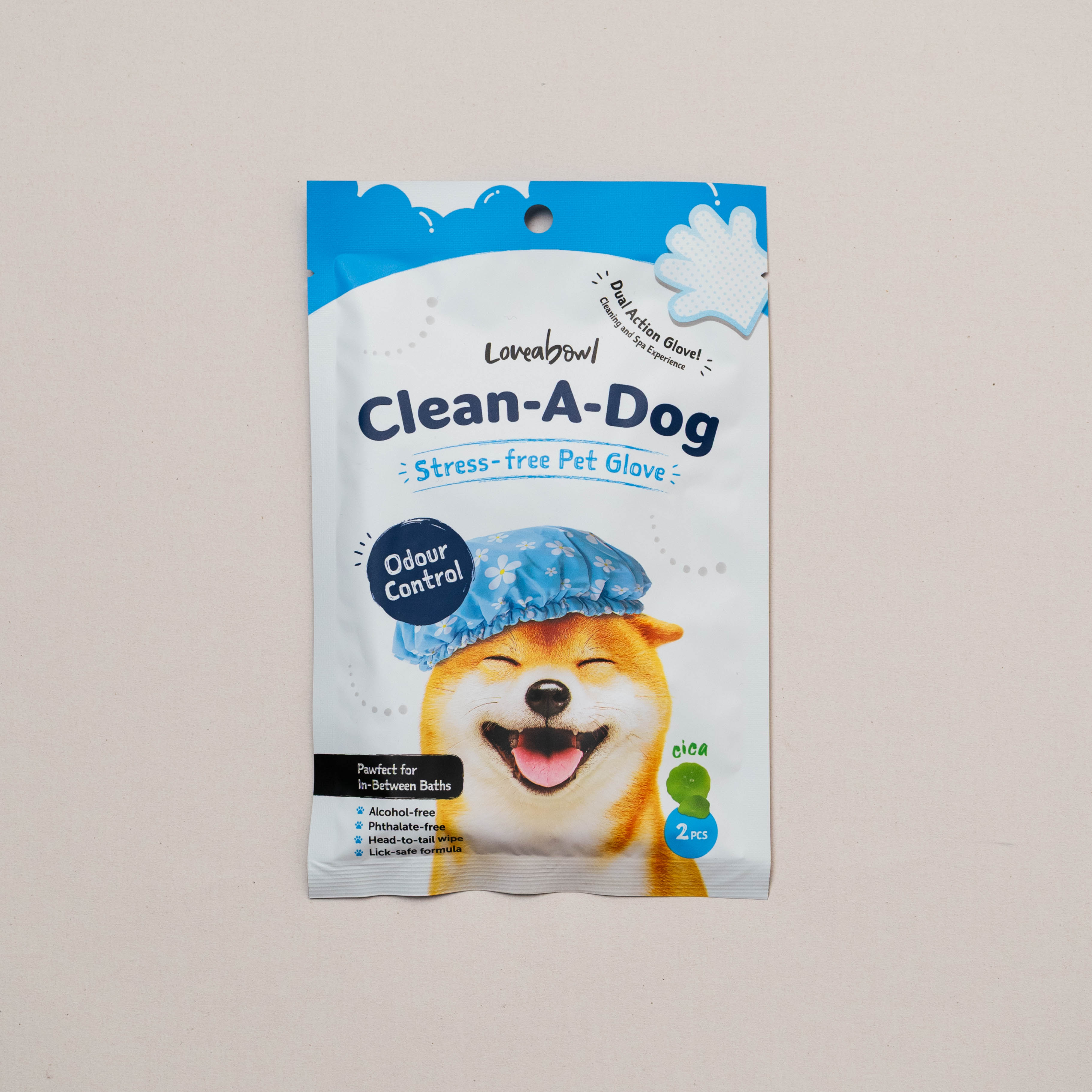 Loveabowl Clean-A-Dog Stress-free Pet Gloves Cica