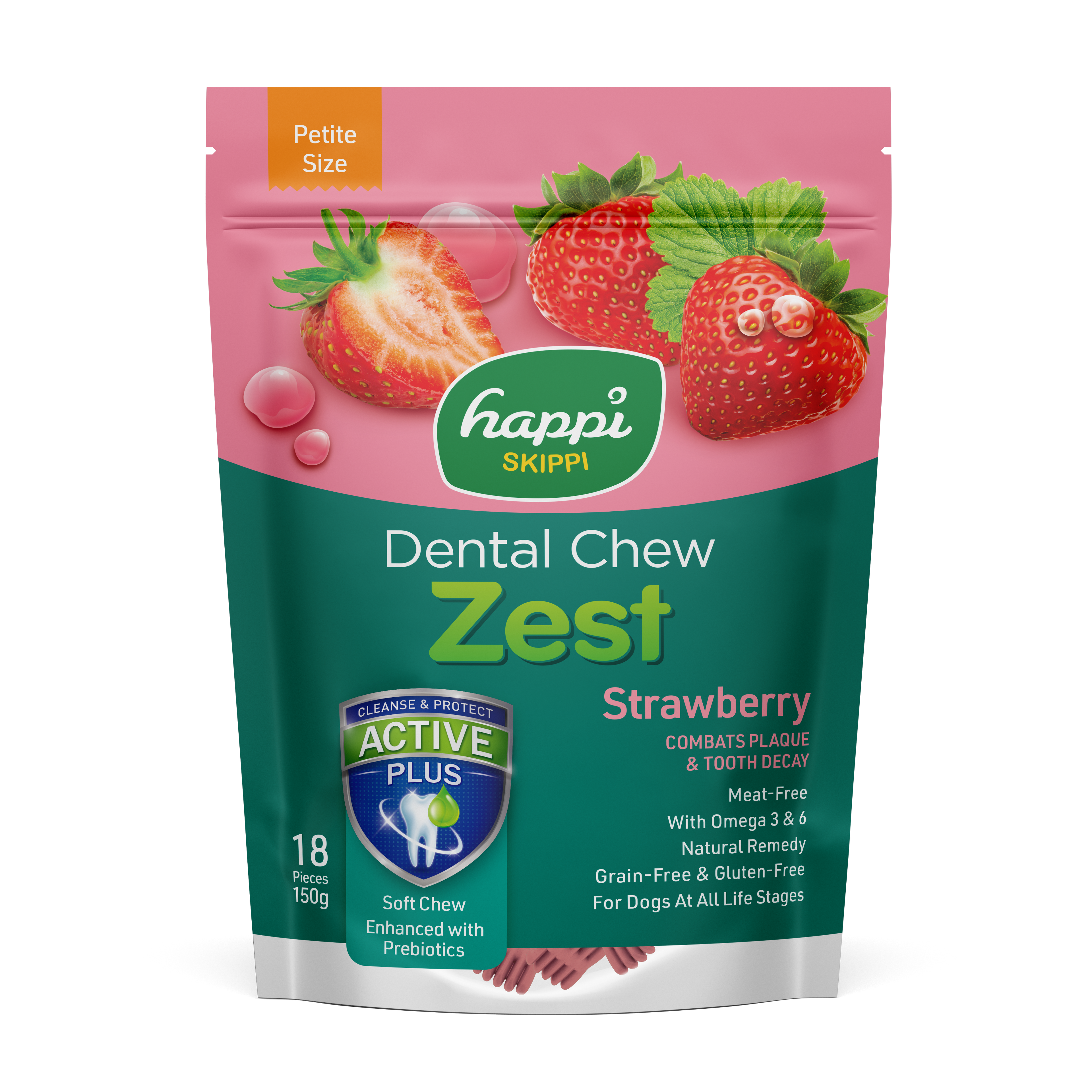 Happi Skippi Zest Petite 2.5-inch Dental Chew