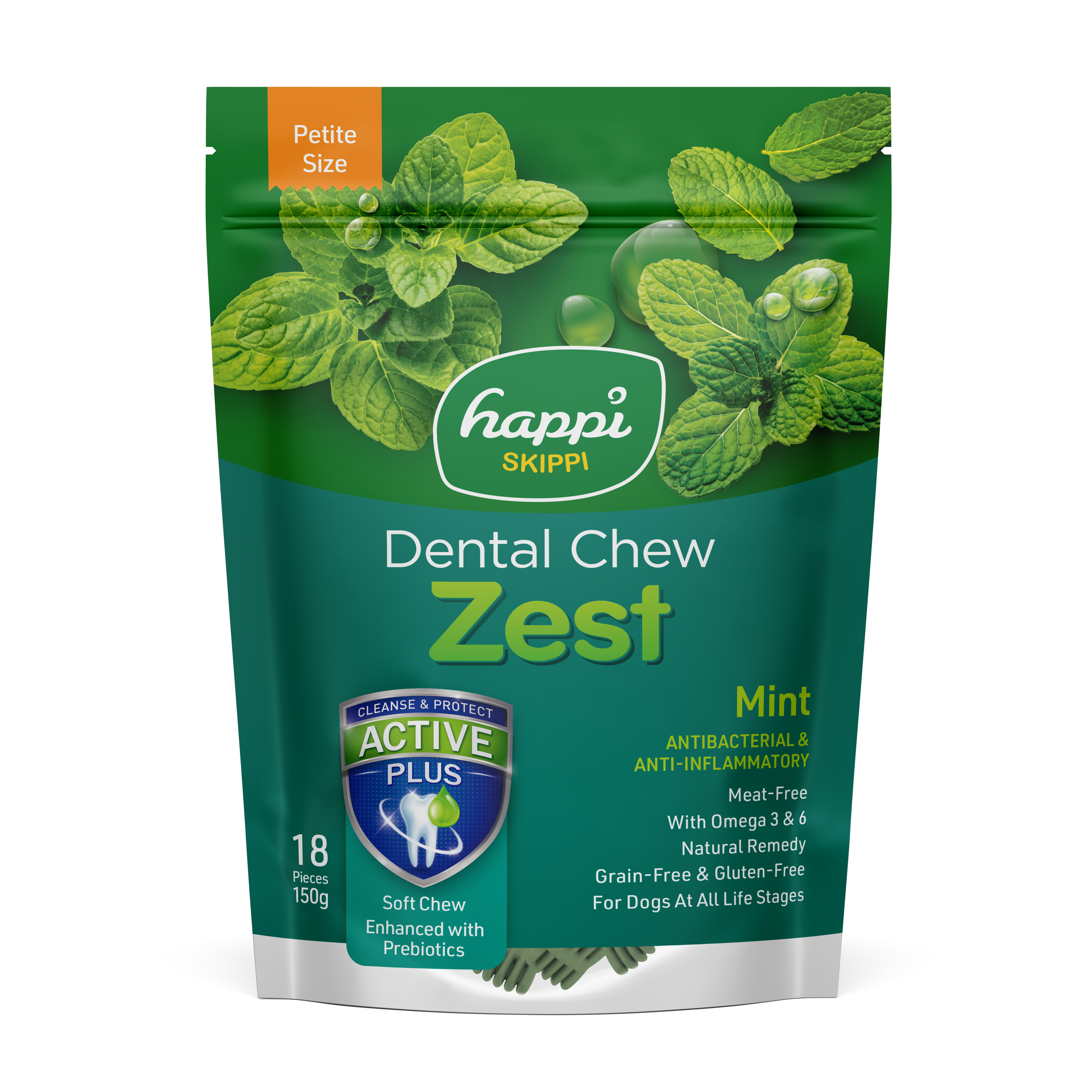Happi Skippi Zest Petite 2.5-inch Dental Chew