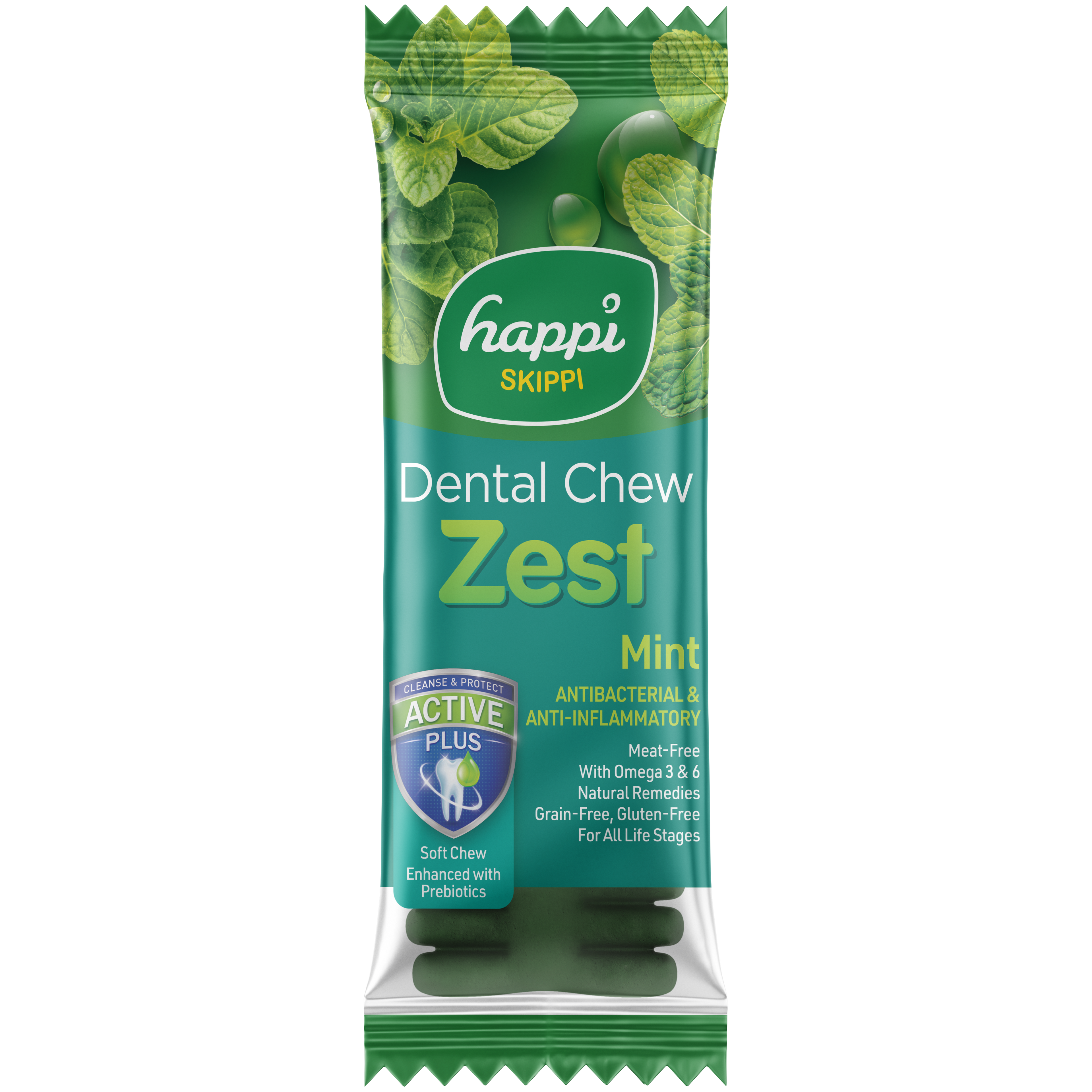 Happi Skippi Zest 4-inch Dog Dental Chew