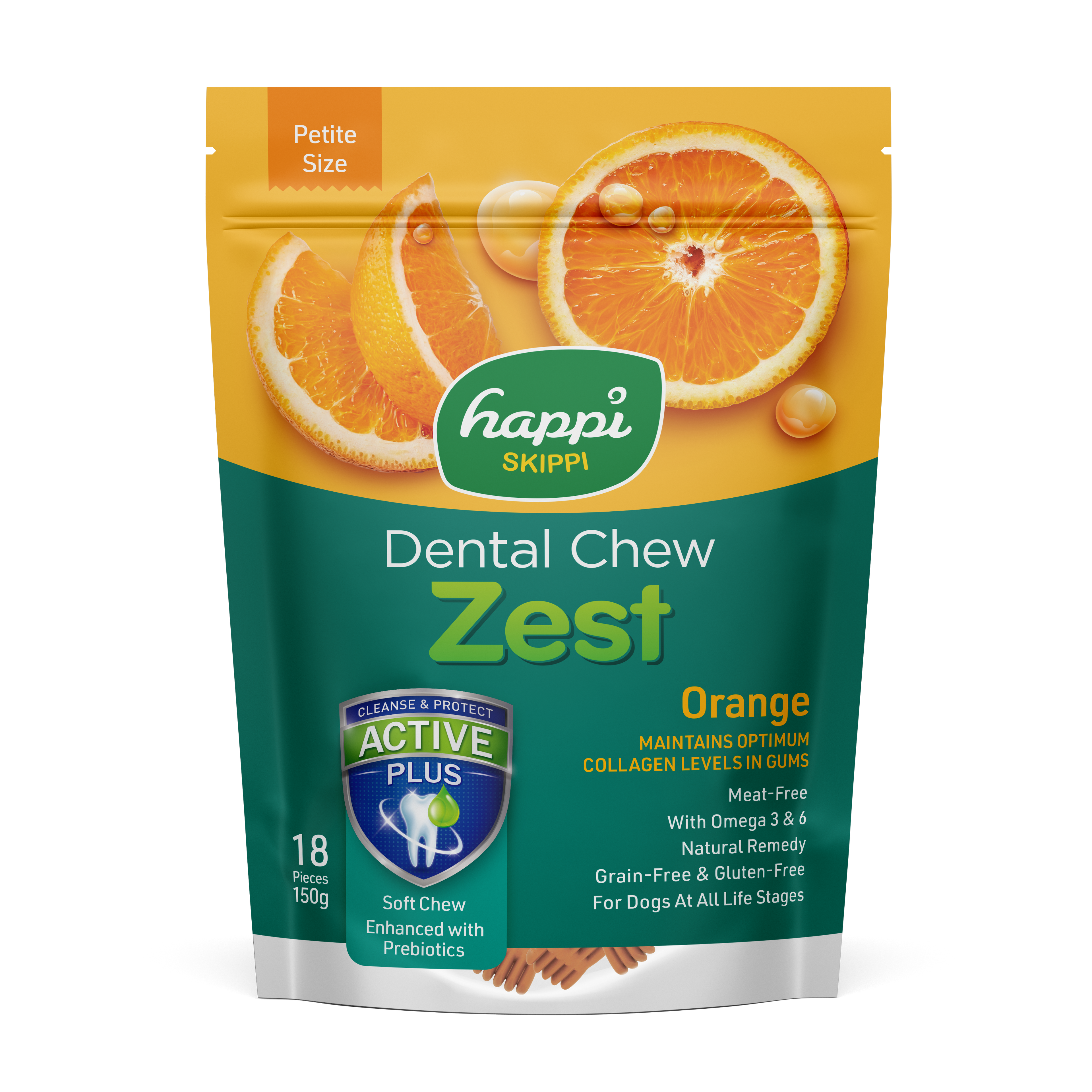 Happi Skippi Zest Petite 2.5-inch Dental Chew