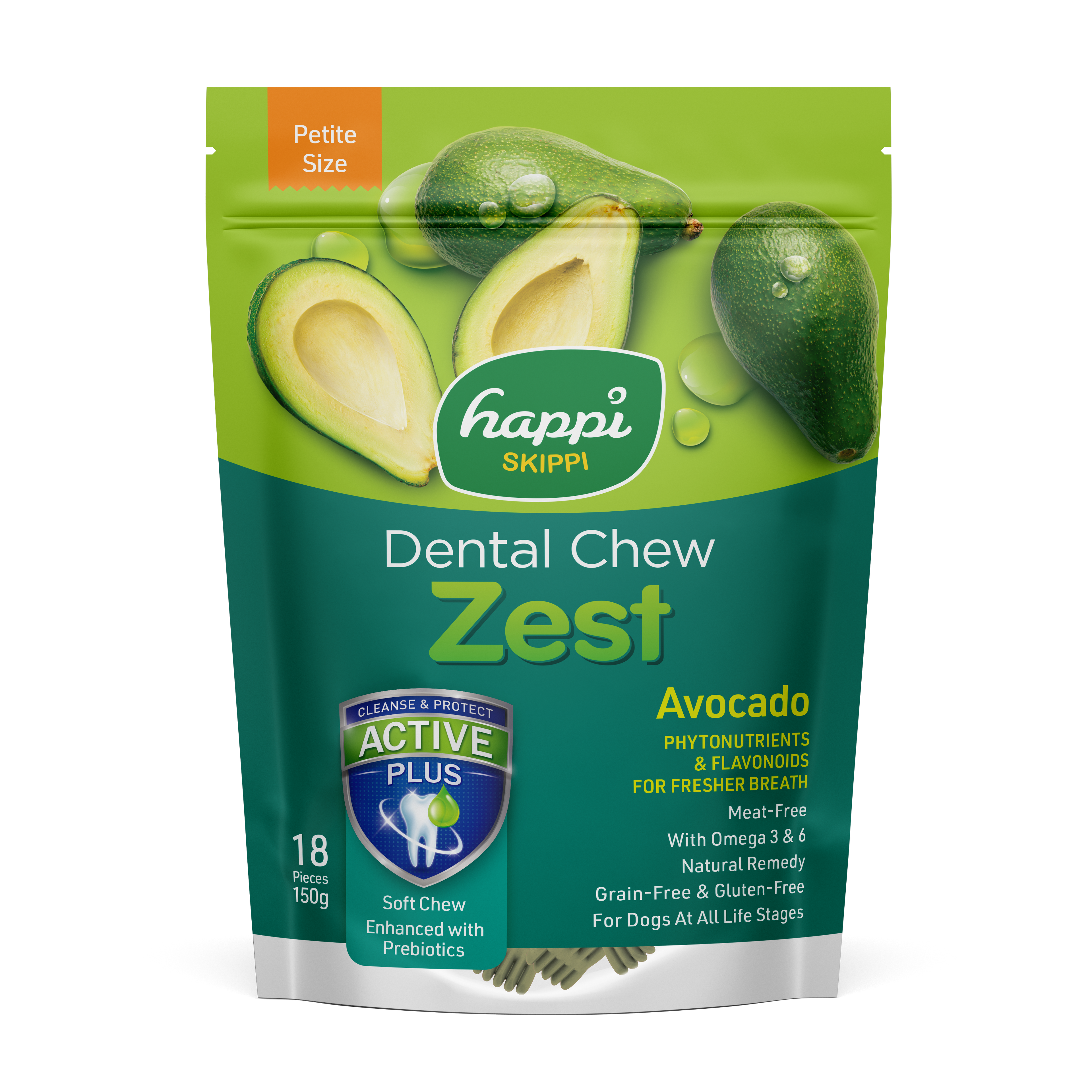 Happi Skippi Zest Petite 2.5-inch Dental Chew