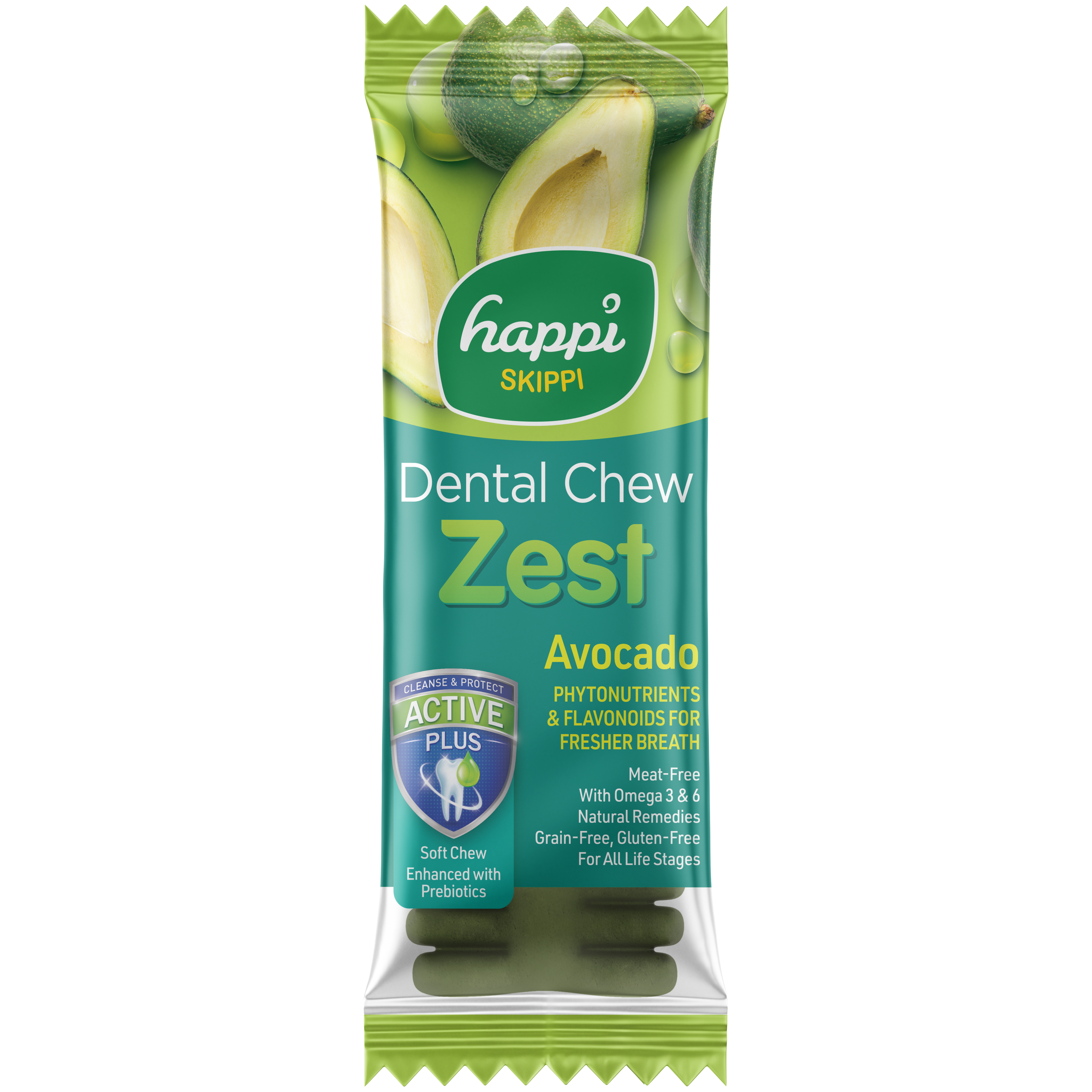 Happi Skippi Zest 4-inch Dog Dental Chew