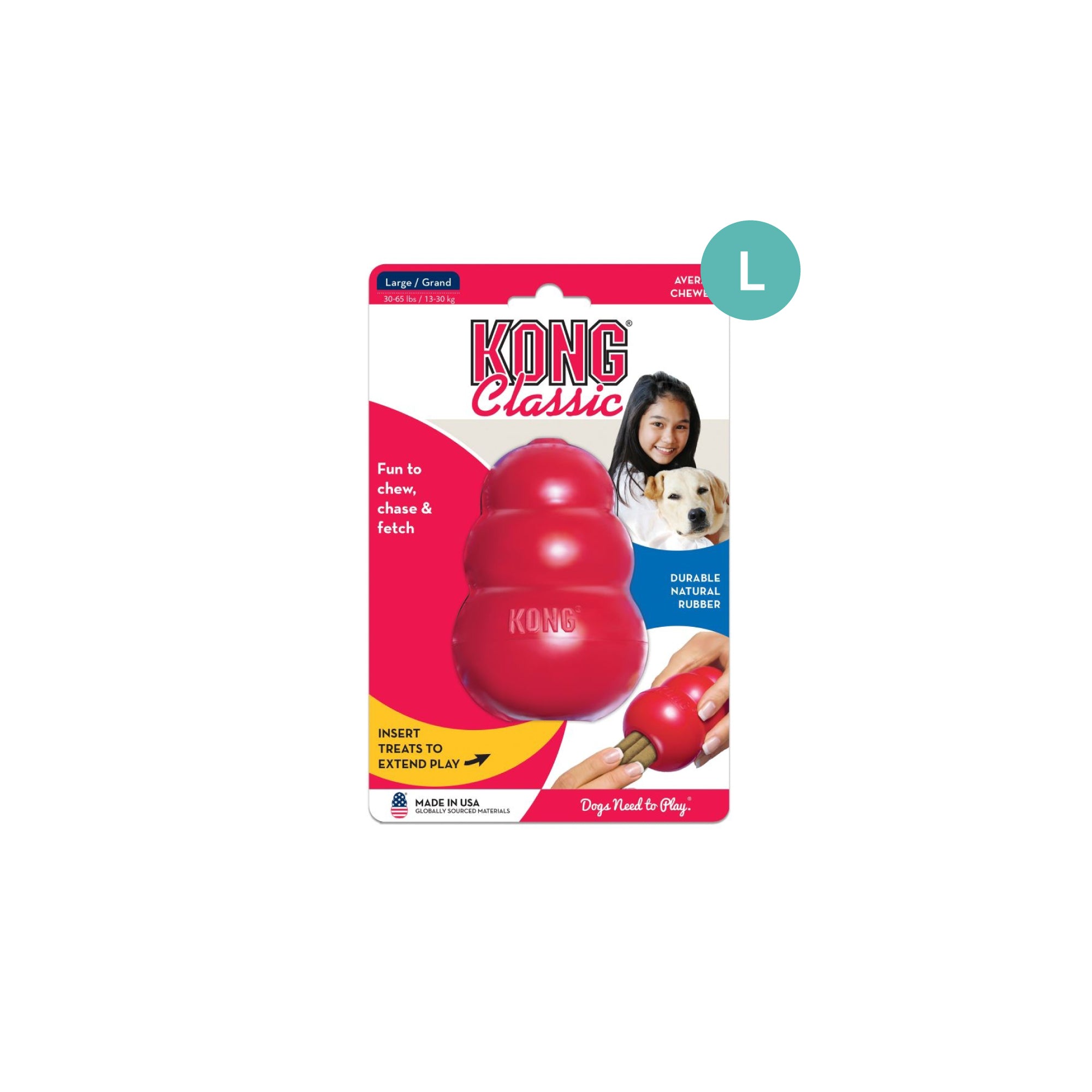 KONG® Classic - Rubber Dog Toy