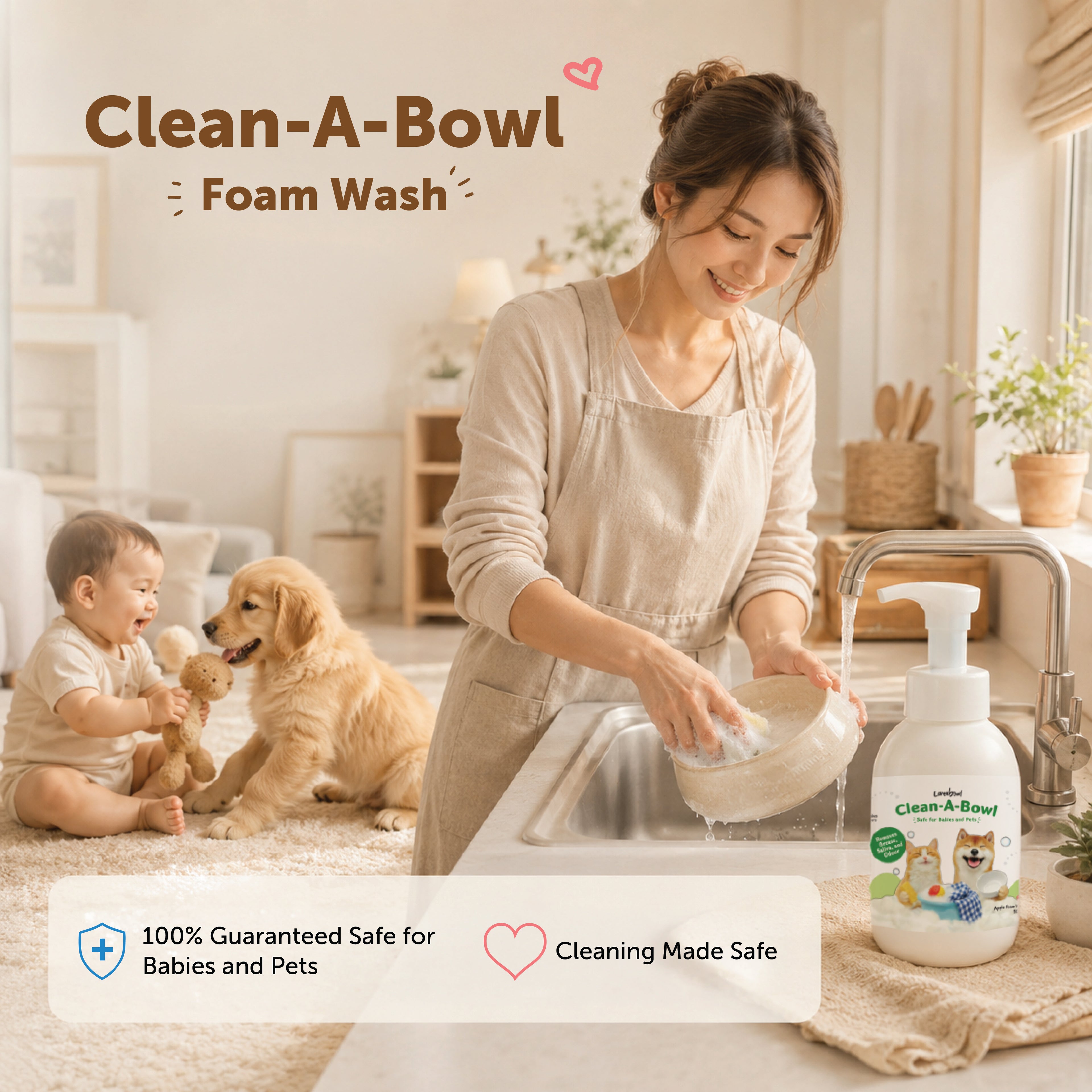 Loveabowl Clean-A-Bowl Multi-Purpose Foam Wash | 500ml
