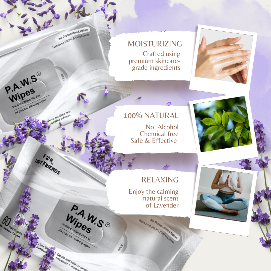 P.A.W.S Wipes - Lavender