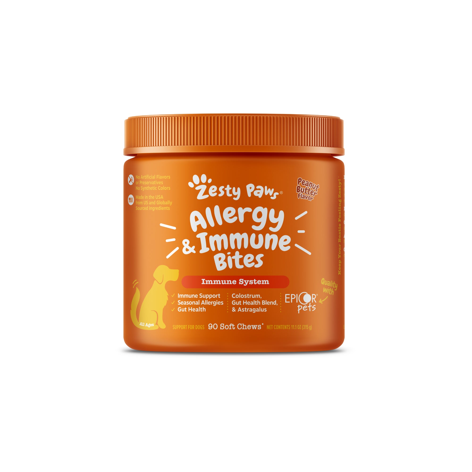 Zesty Paws Allergy & Immune Bites Dog Supplements