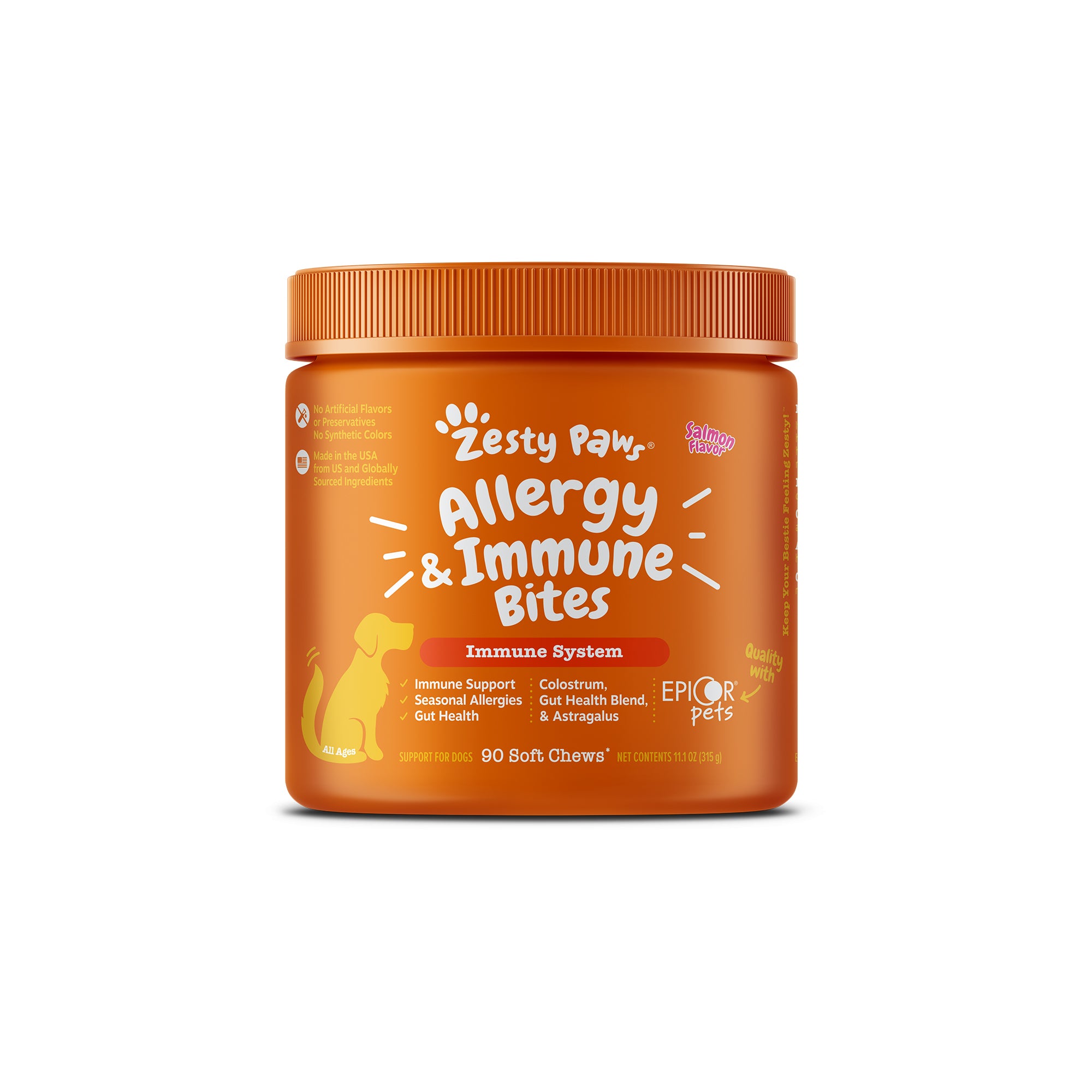 Zesty Paws Allergy & Immune Bites Dog Supplements