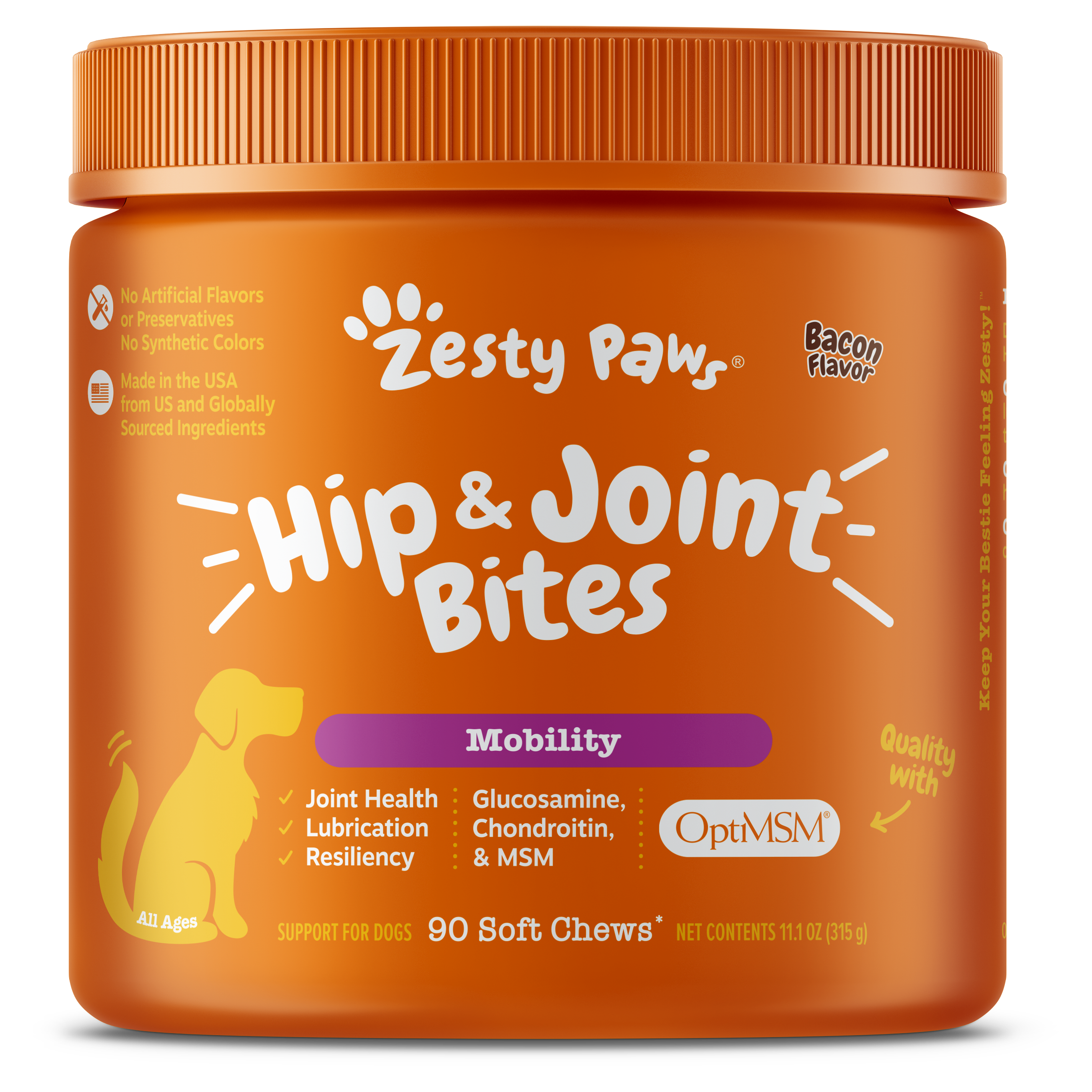 Zesty Paws Hip & Joint Bites Dog Supplements