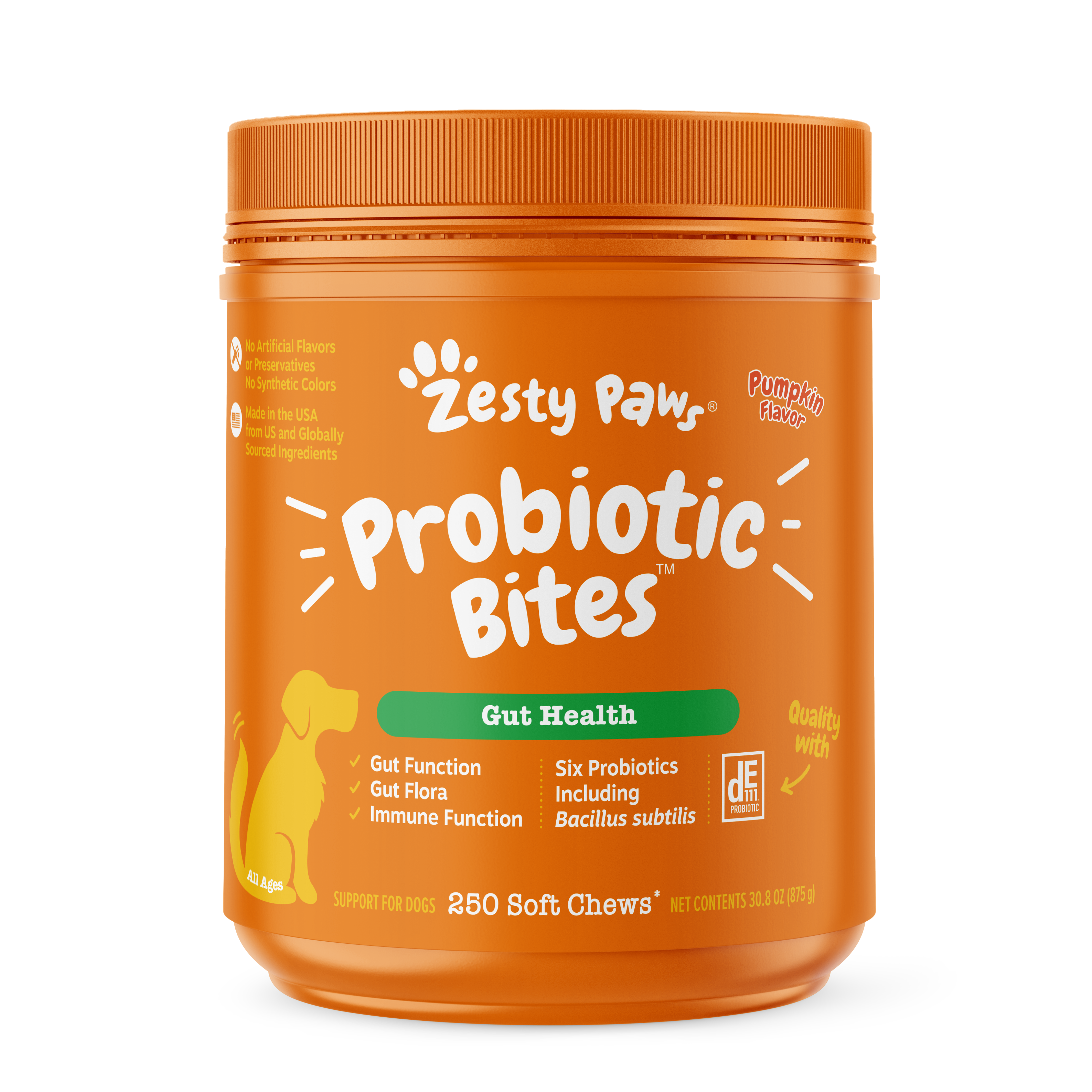 Zesty Paws Probiotic Bites Dog Supplements